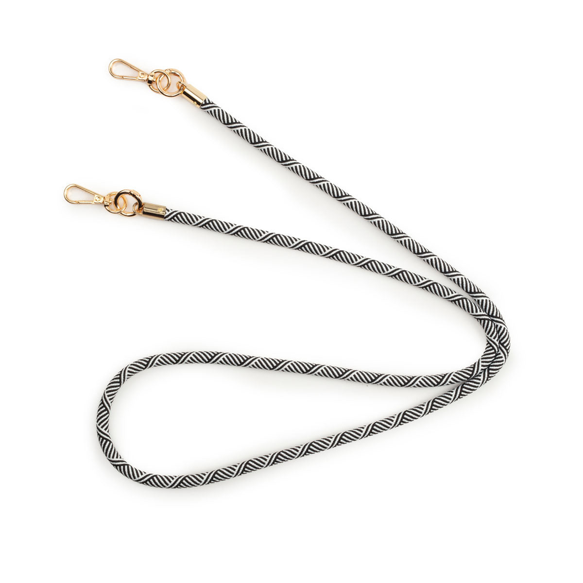 Image of the splayed flat laid Inca Lanyard Strap for Women by Elie Beaumont