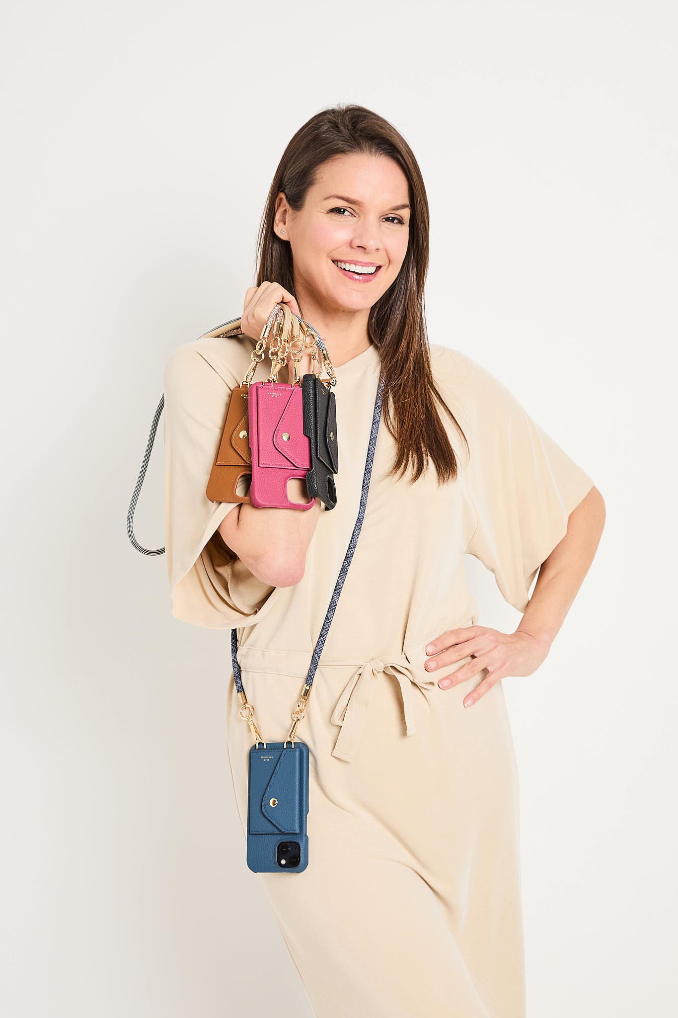 Model Image of Hard Leather iPhone cases for Women by Elie Beaumont