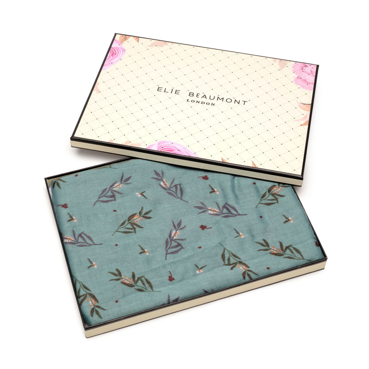 Boxed Image of Mint Blossom Scarf by Elie Beaumont
