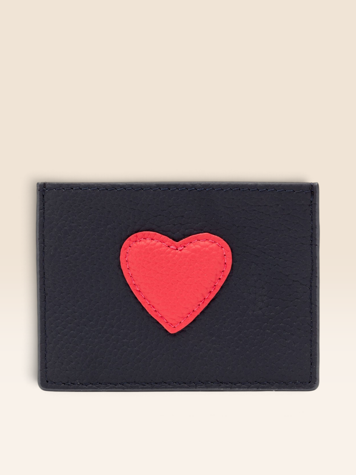 Cardholder Heart Navy Blue-Cerise