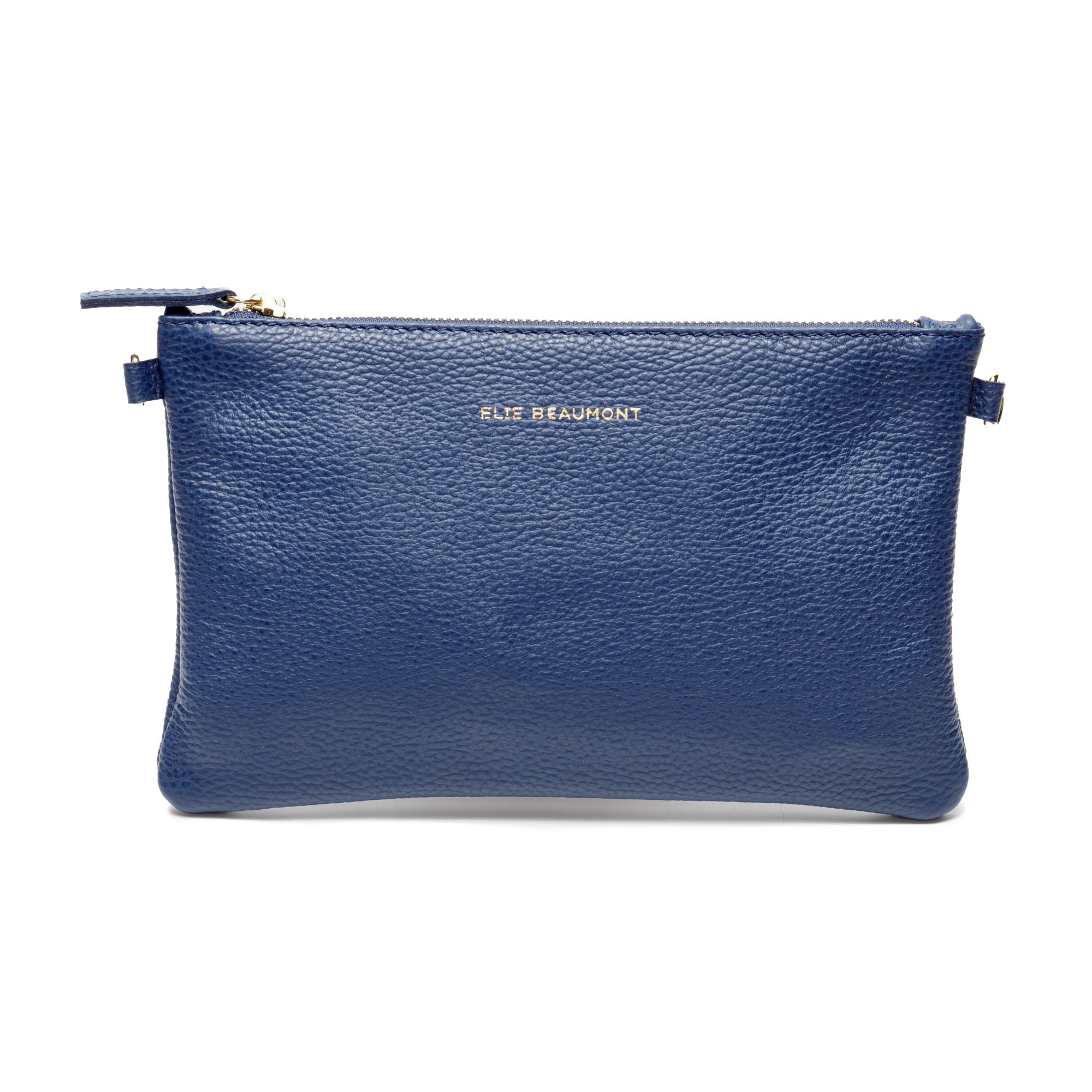 Pouch Bag Navy (Fuchsia Red Wristlet)