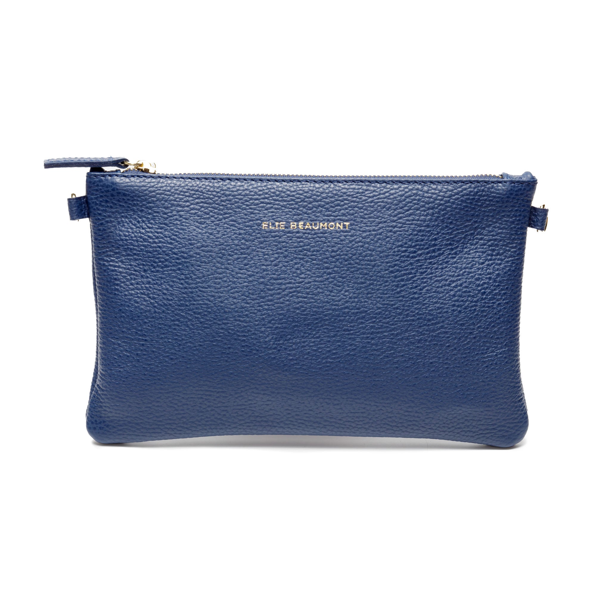 Pouch Bag Navy (Fuchsia Red Wristlet)