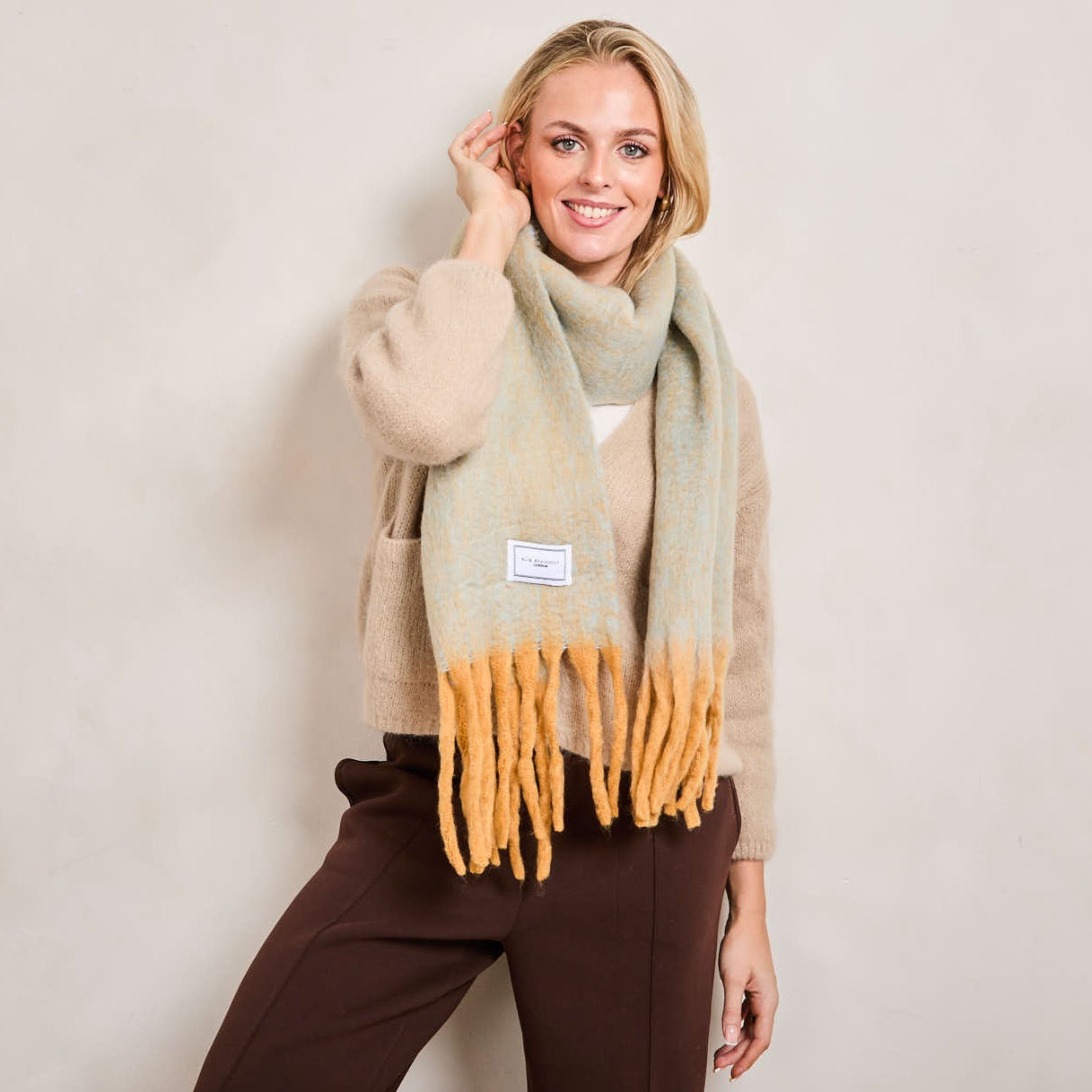 Winter Scarf - Tonal Turquoise