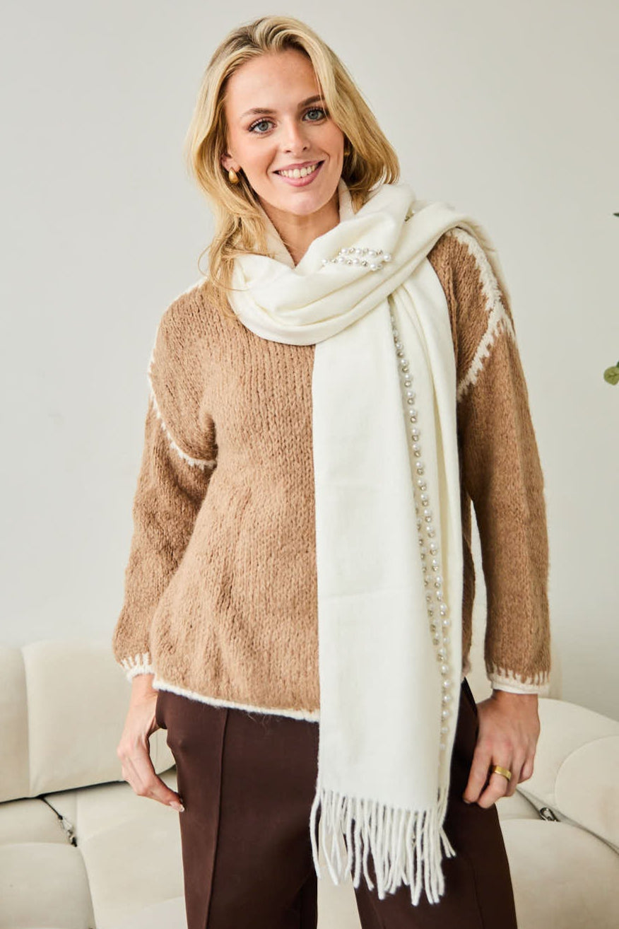 Winter Scarf Elite - White Pearl