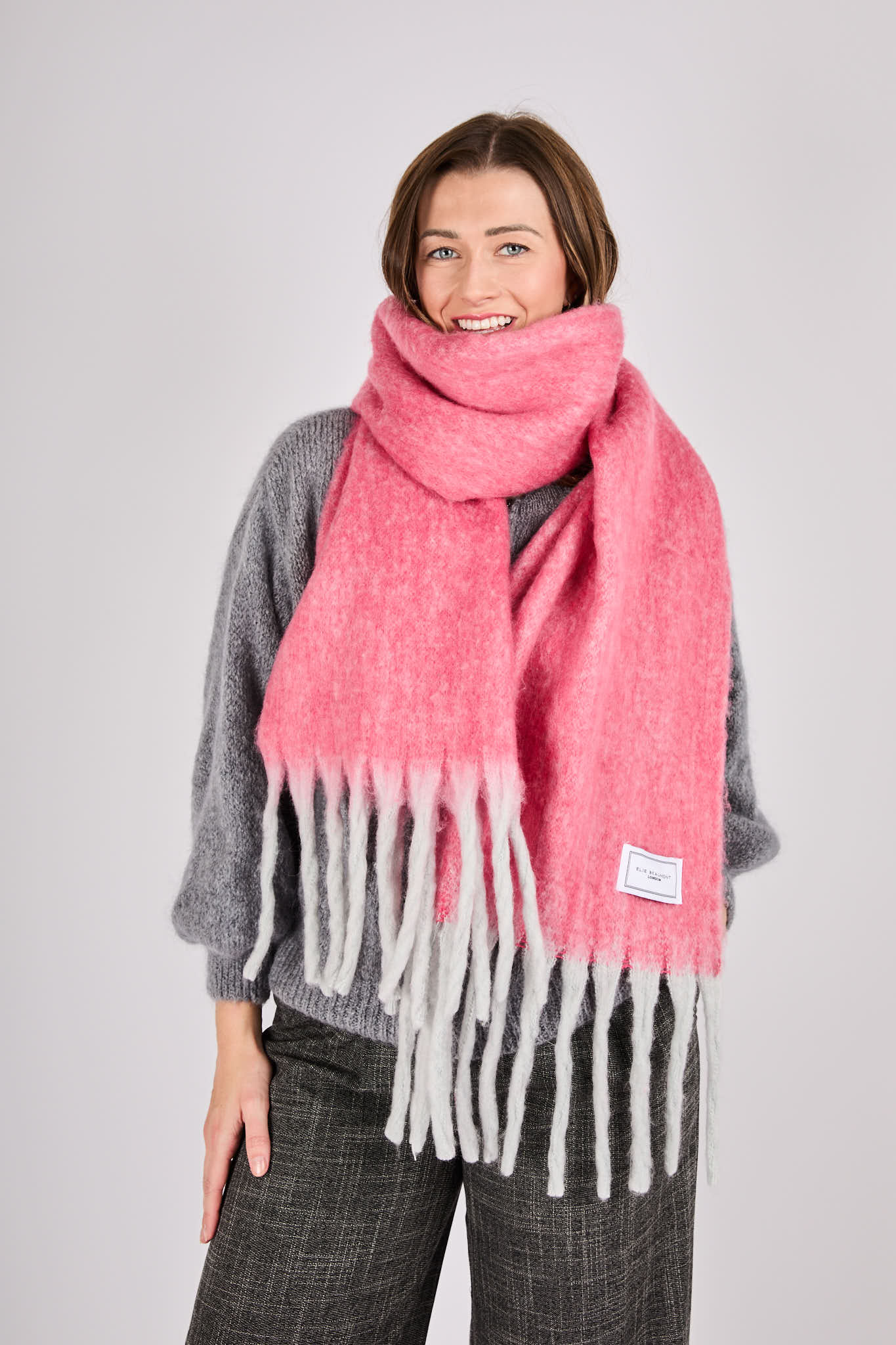 Winter Scarf - Tonal Pink