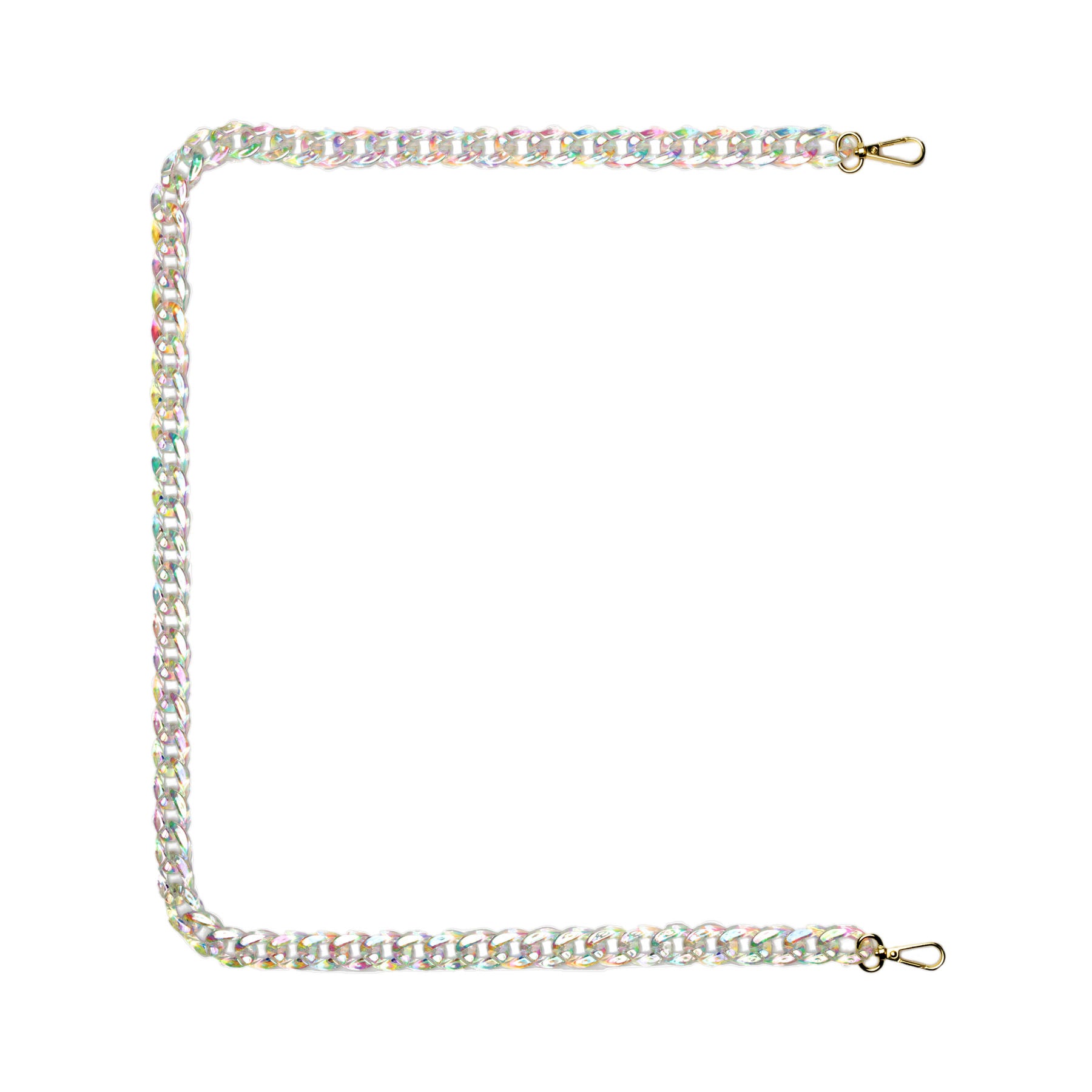 Crossbody strap - Rainbow Chain