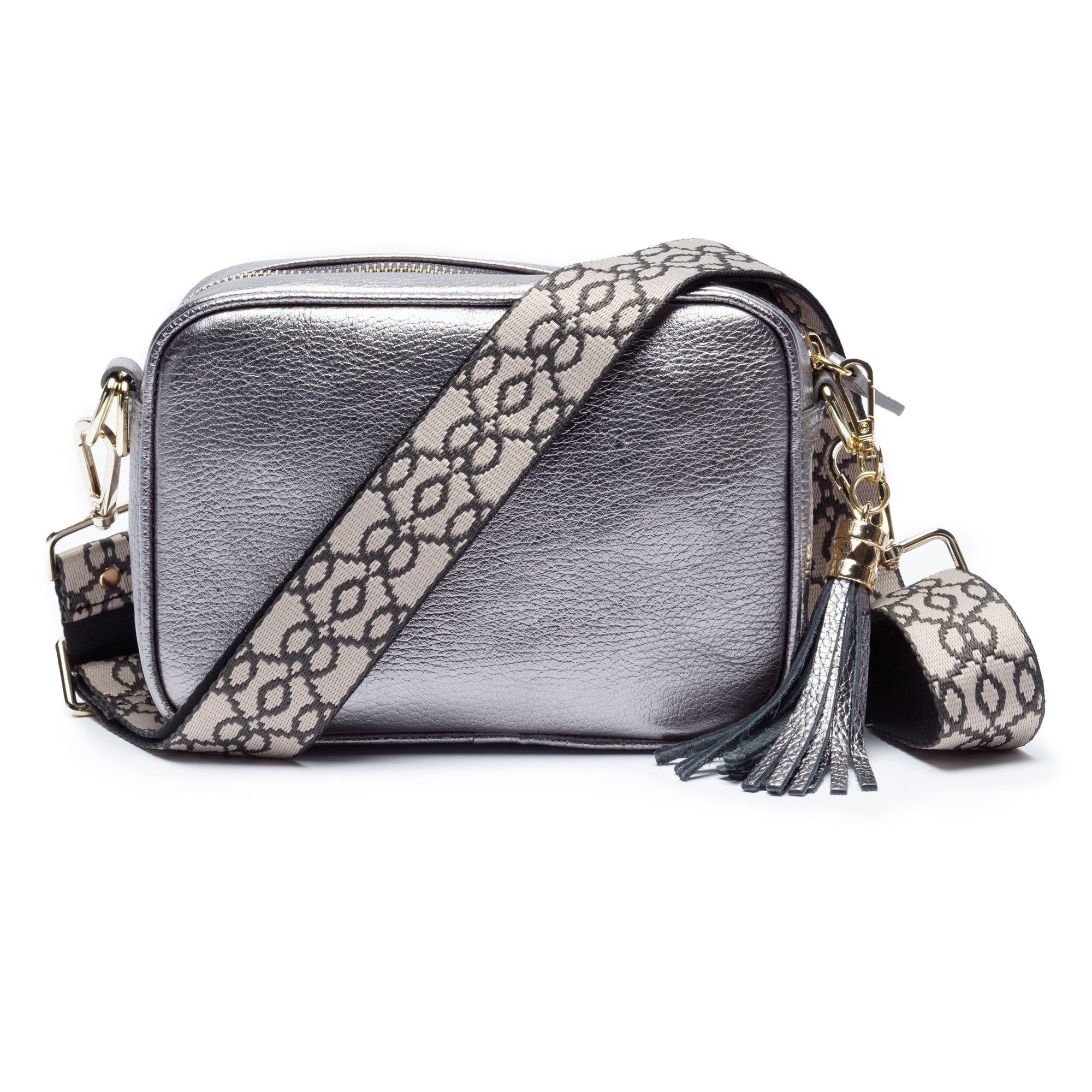 Crossbody Tassel Pewter