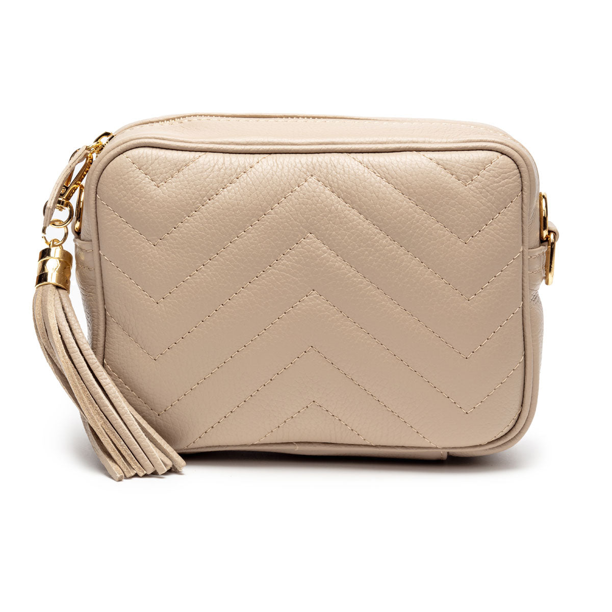 Quilted Standard Crossbody Bag - Biscuit