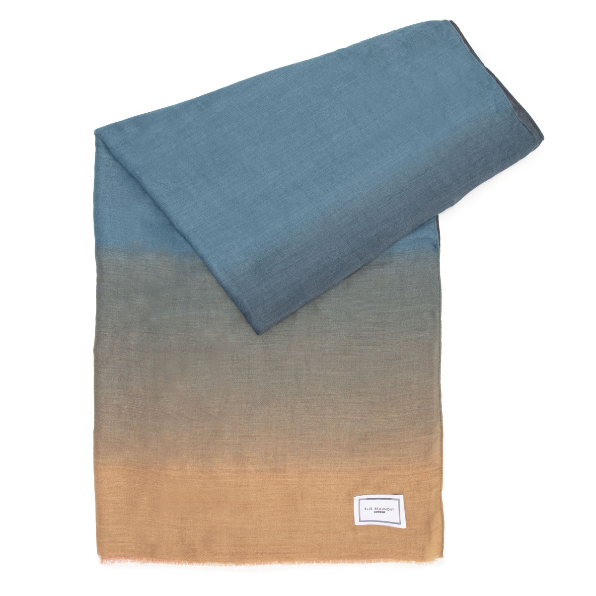 Flat Image of Shaded Jewel Tones Scarf by Elie Beaumont