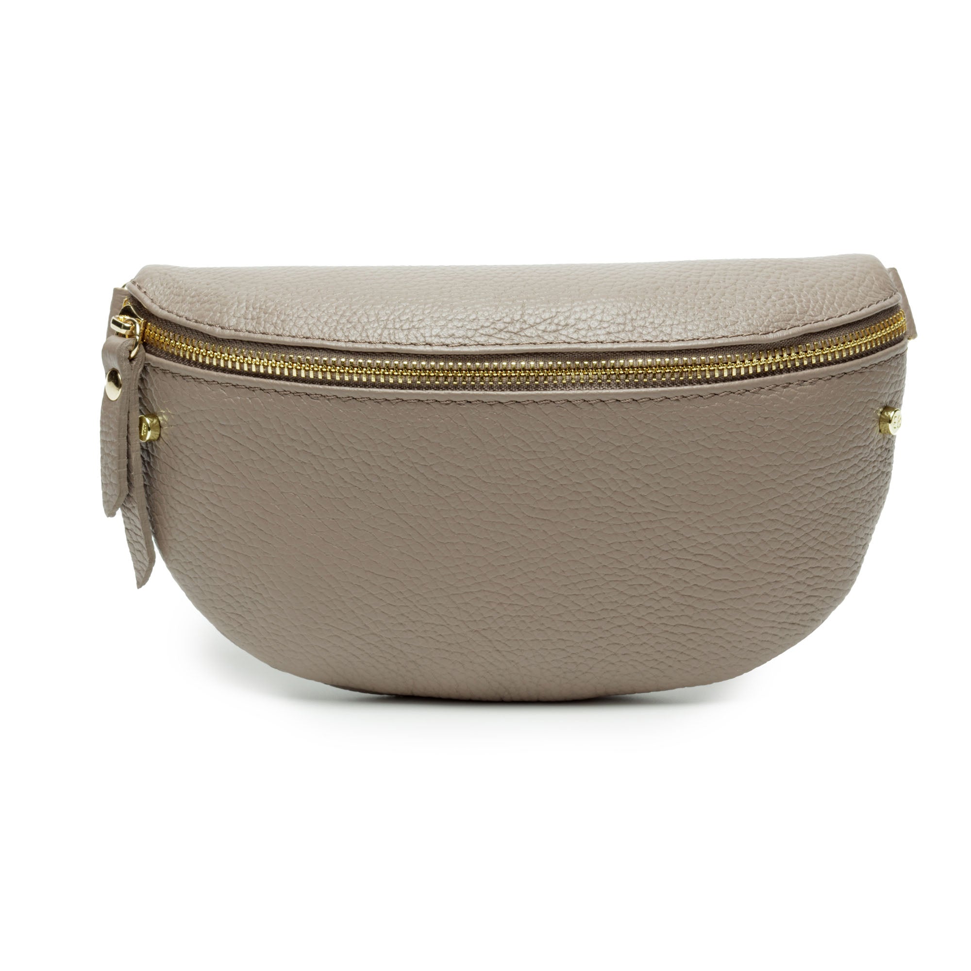 Sling Bag - Mink Grey with Green Gold Trim Strap