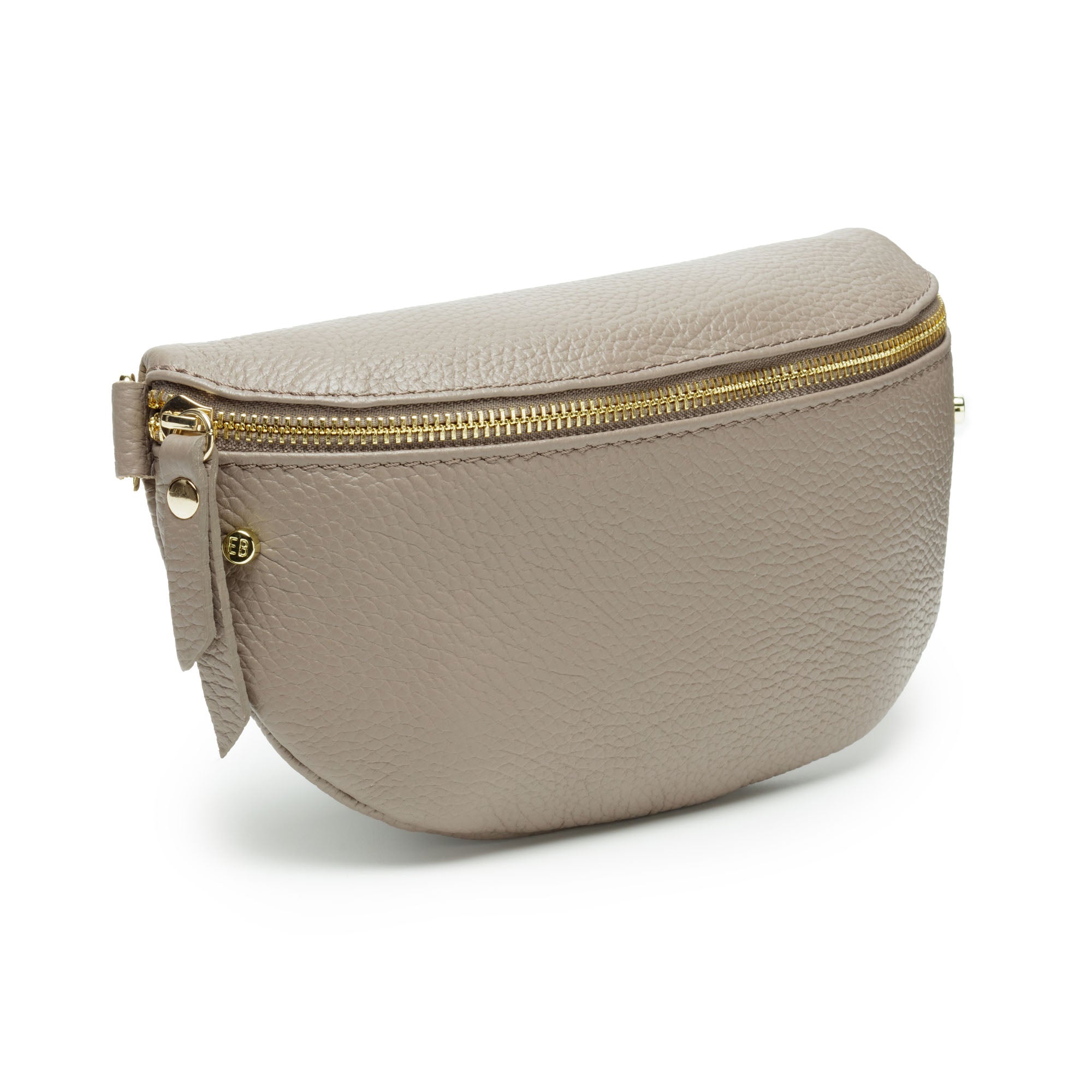 Sling Bag - Mink Grey with Green Gold Trim Strap