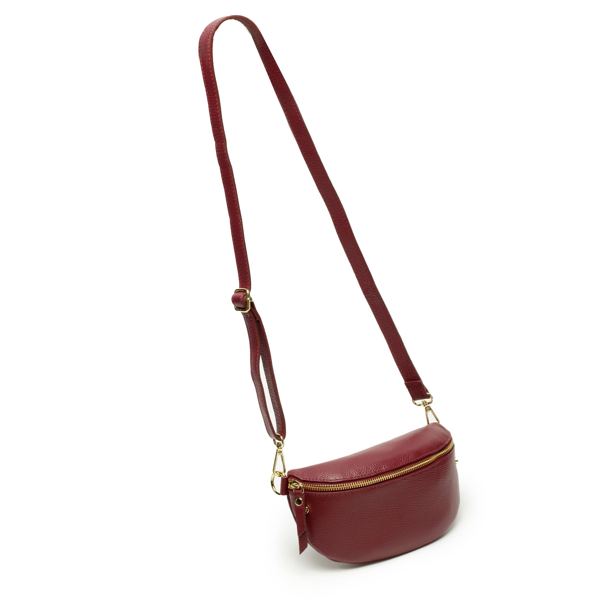 Sling Bag - Wine with Colour Stripe Strap