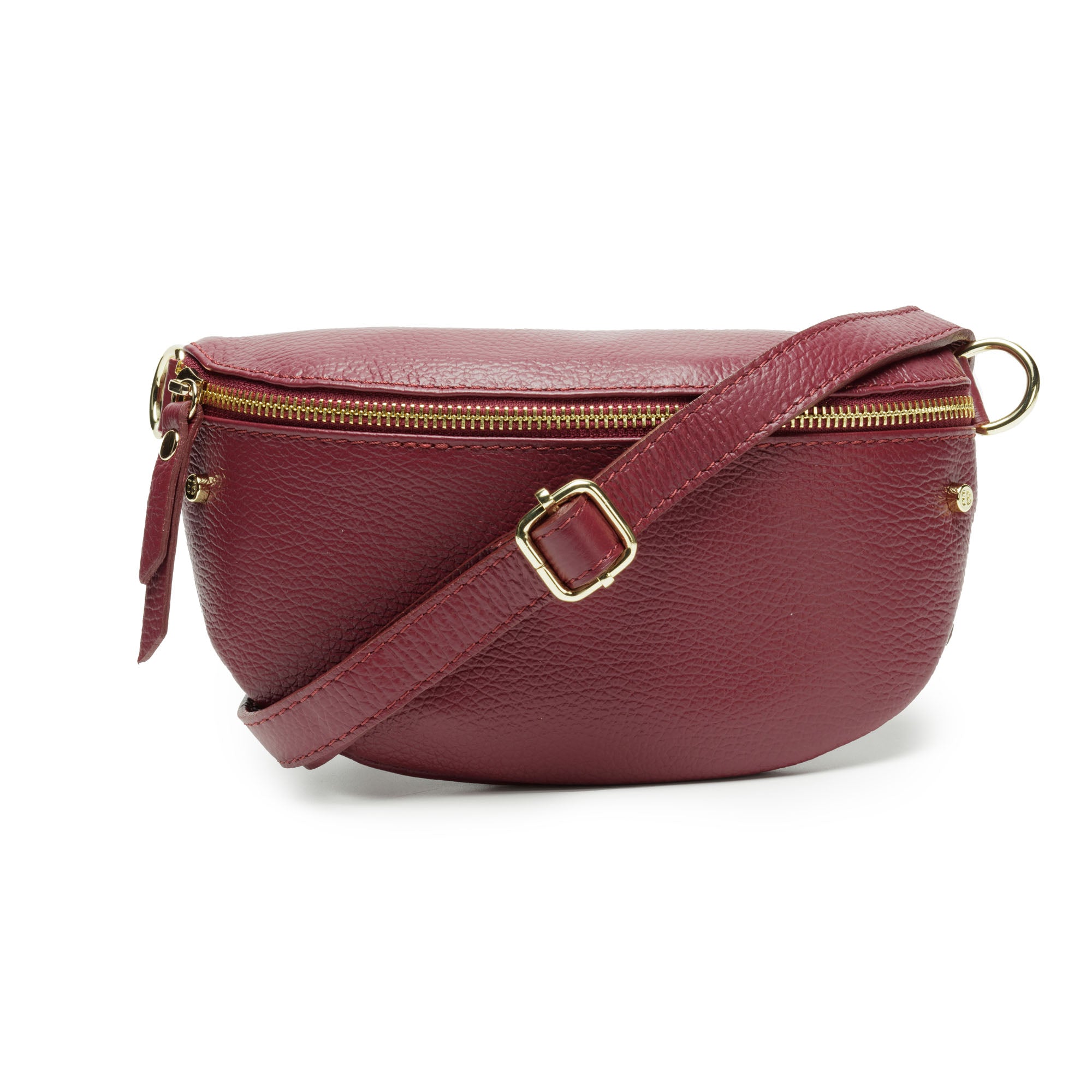 Sling Bag - Wine with Colour Stripe Strap