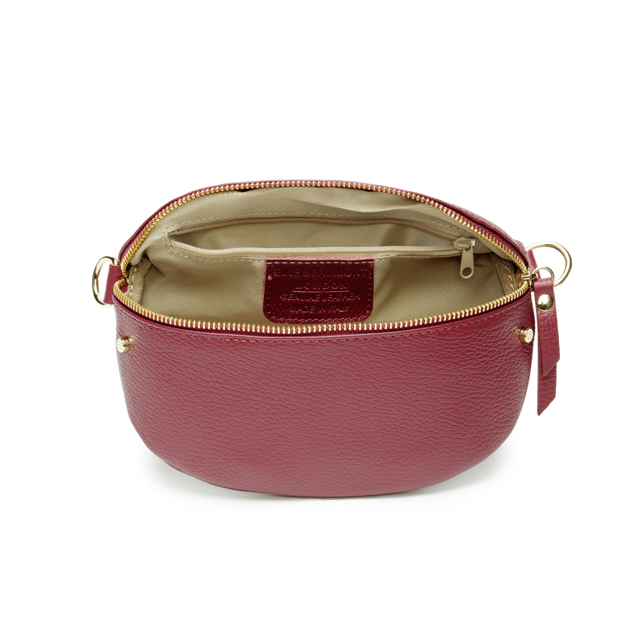 Sling Bag - Wine with Colour Stripe Strap