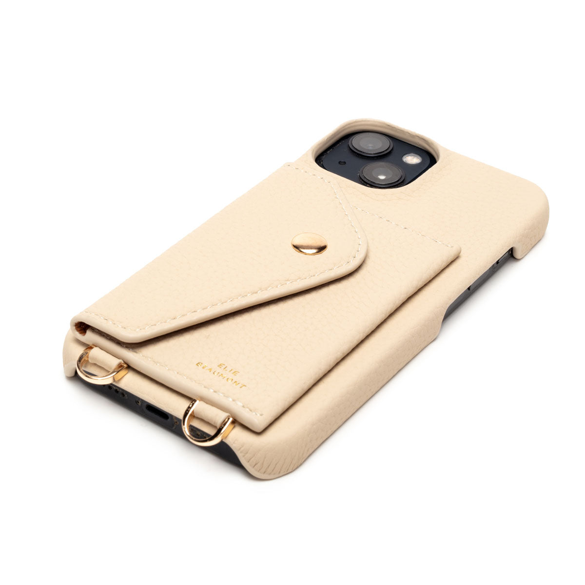 Side Image of a Stone Hard Leather iPhone case for Women by Elie Beaumont