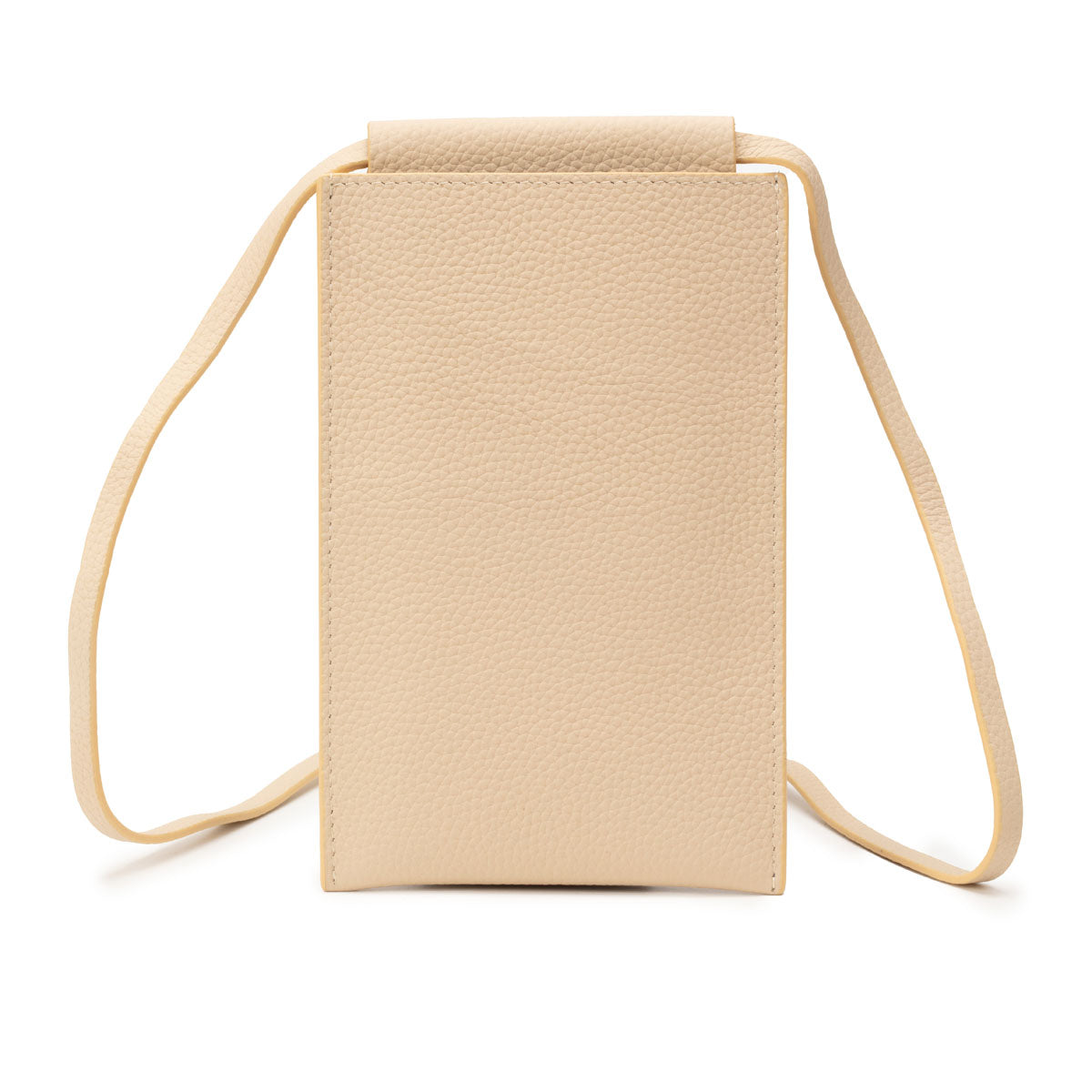 Image of a Stone Leather Phone Pouch for Women by Elie Beaumont