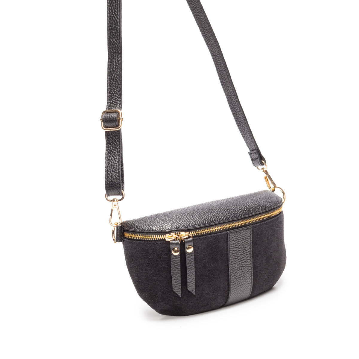 Suede Sling Bag Black