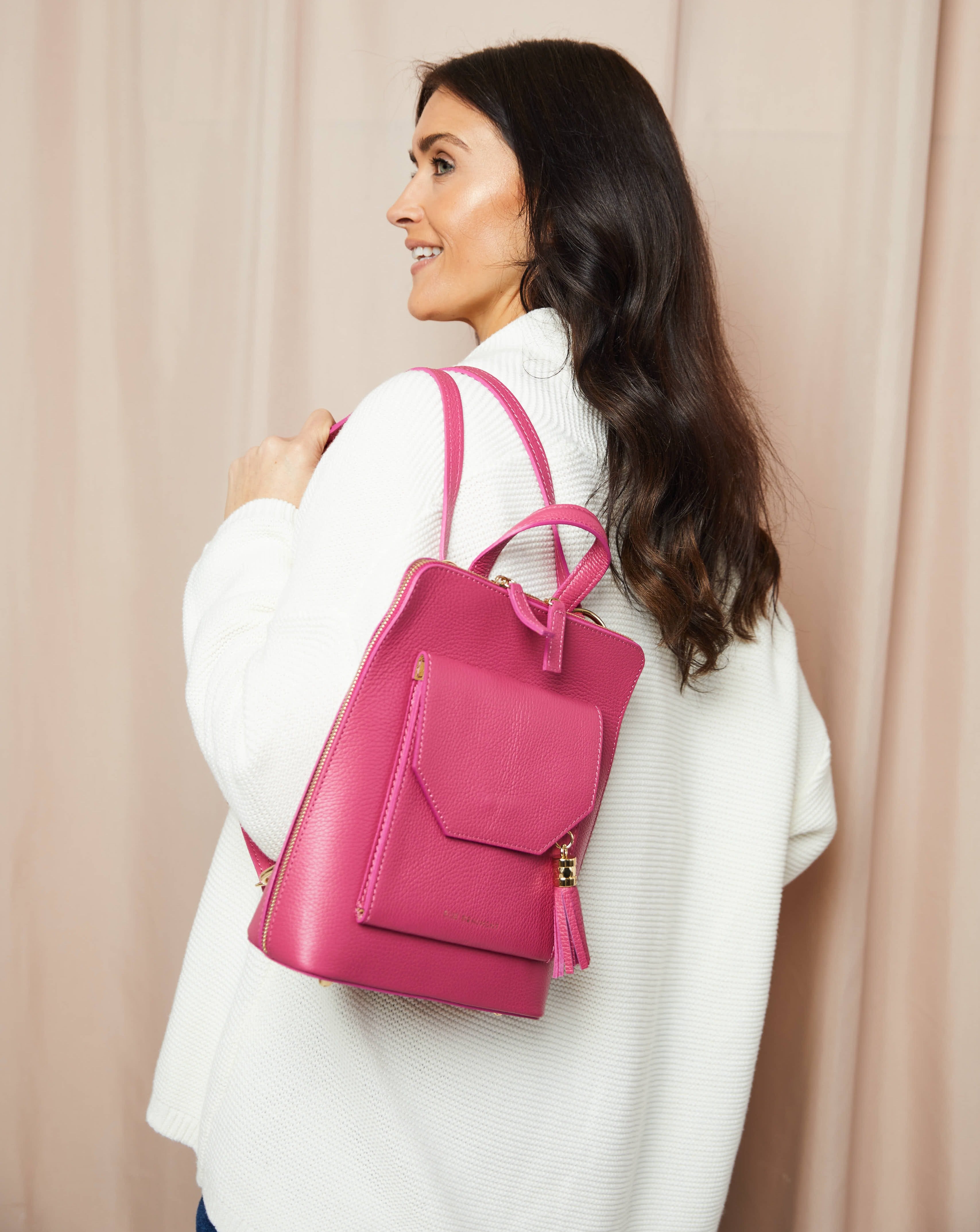 Verso Backpack/Crossbody Cerise