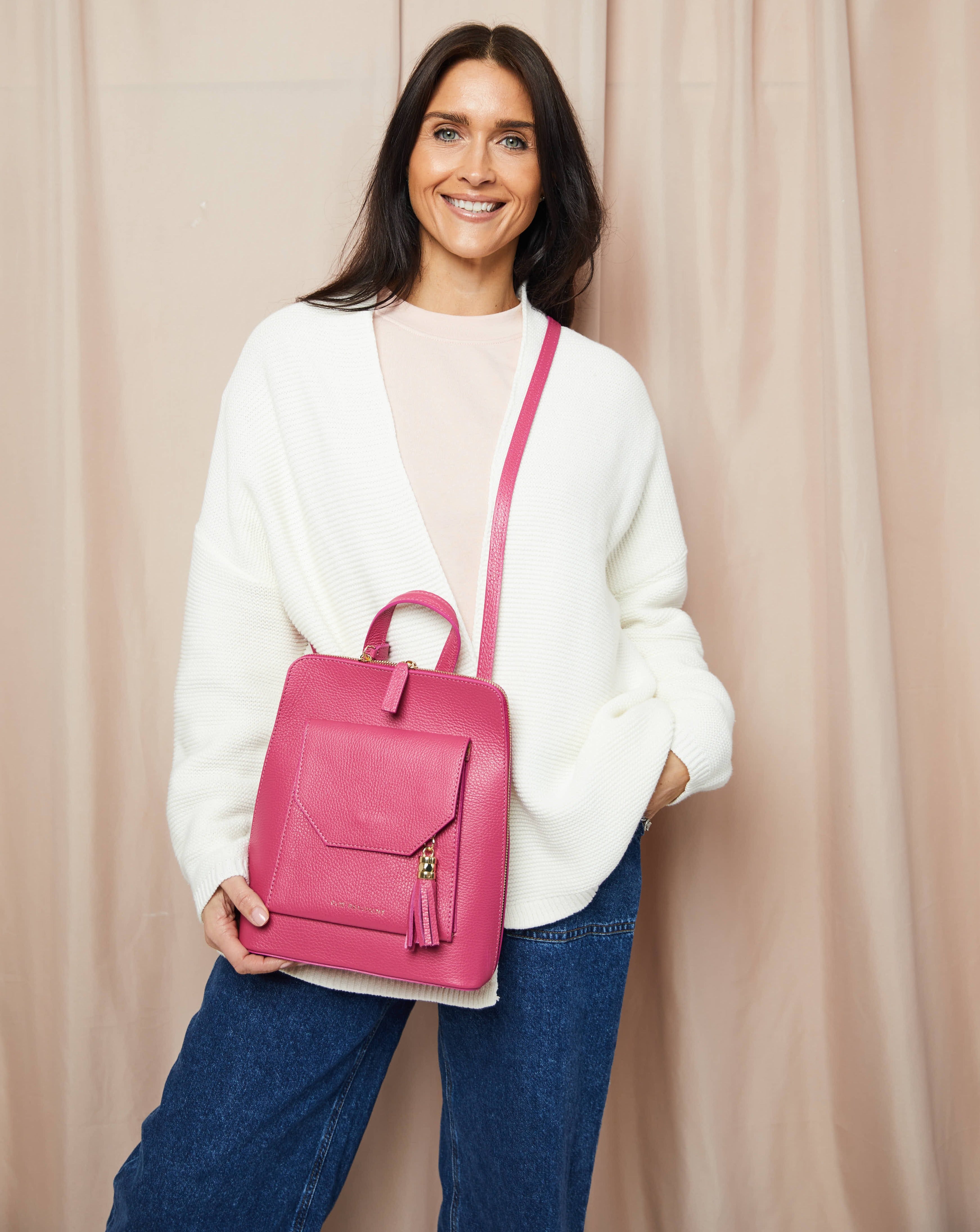 Verso Backpack/Crossbody Cerise