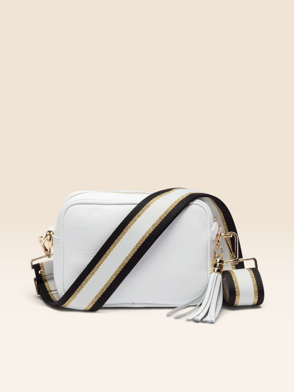 Crossbody Tassel White