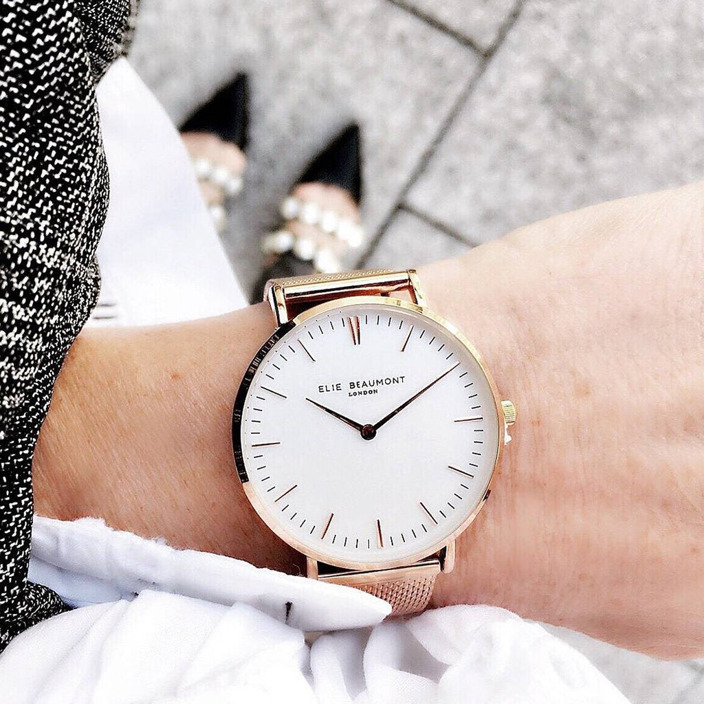 Oxford Large Mesh Rosegold