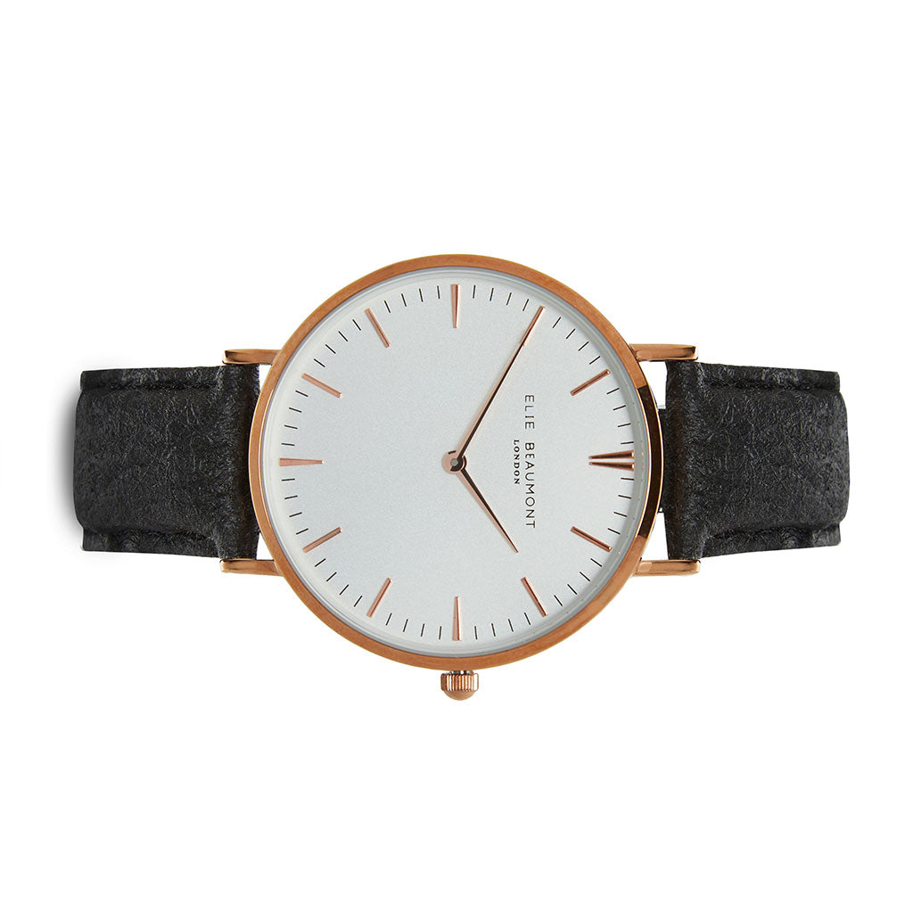 Vegan Oxford Large White Dial/Black