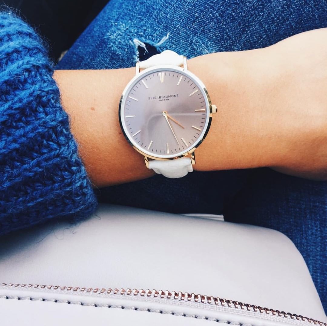 Vegan Oxford Large Grey Dial/Cream