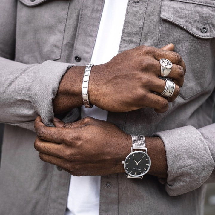 Mr Beaumont Mesh Silver/Black