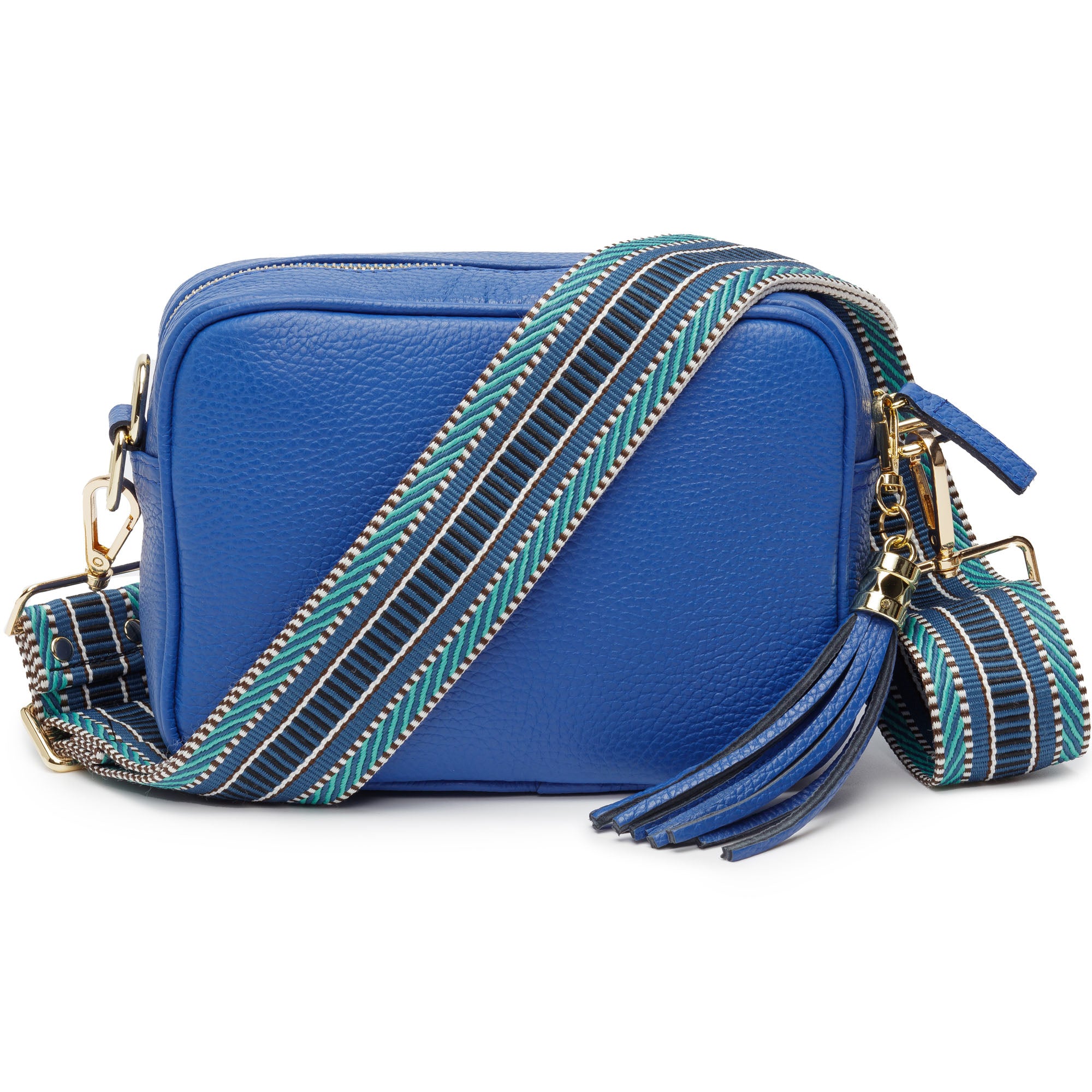 CROSSBODY KOBALTBLAU (BLLUE AZTEC RIEMEN)