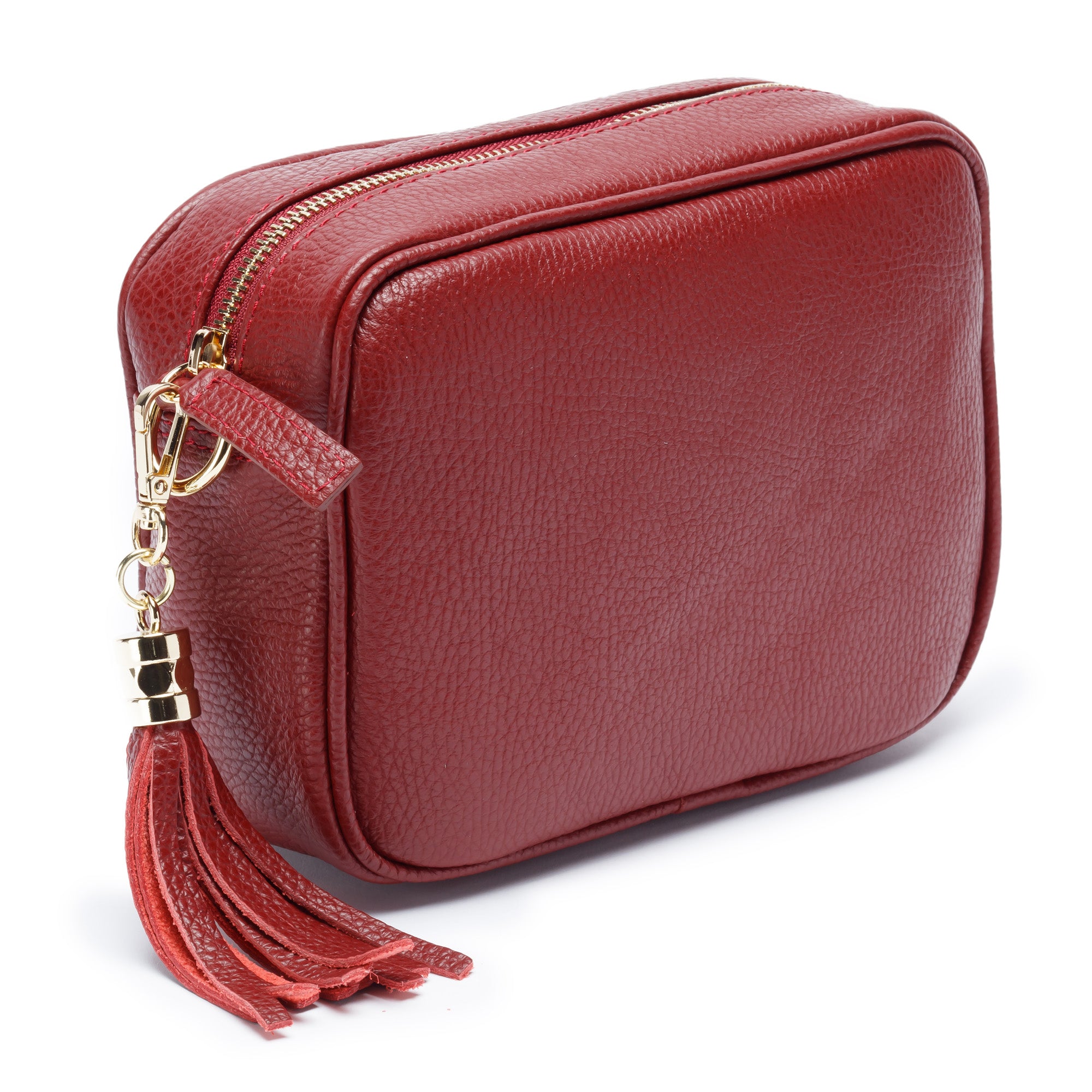 Crossbody Wine (Gold Chevron strap)
