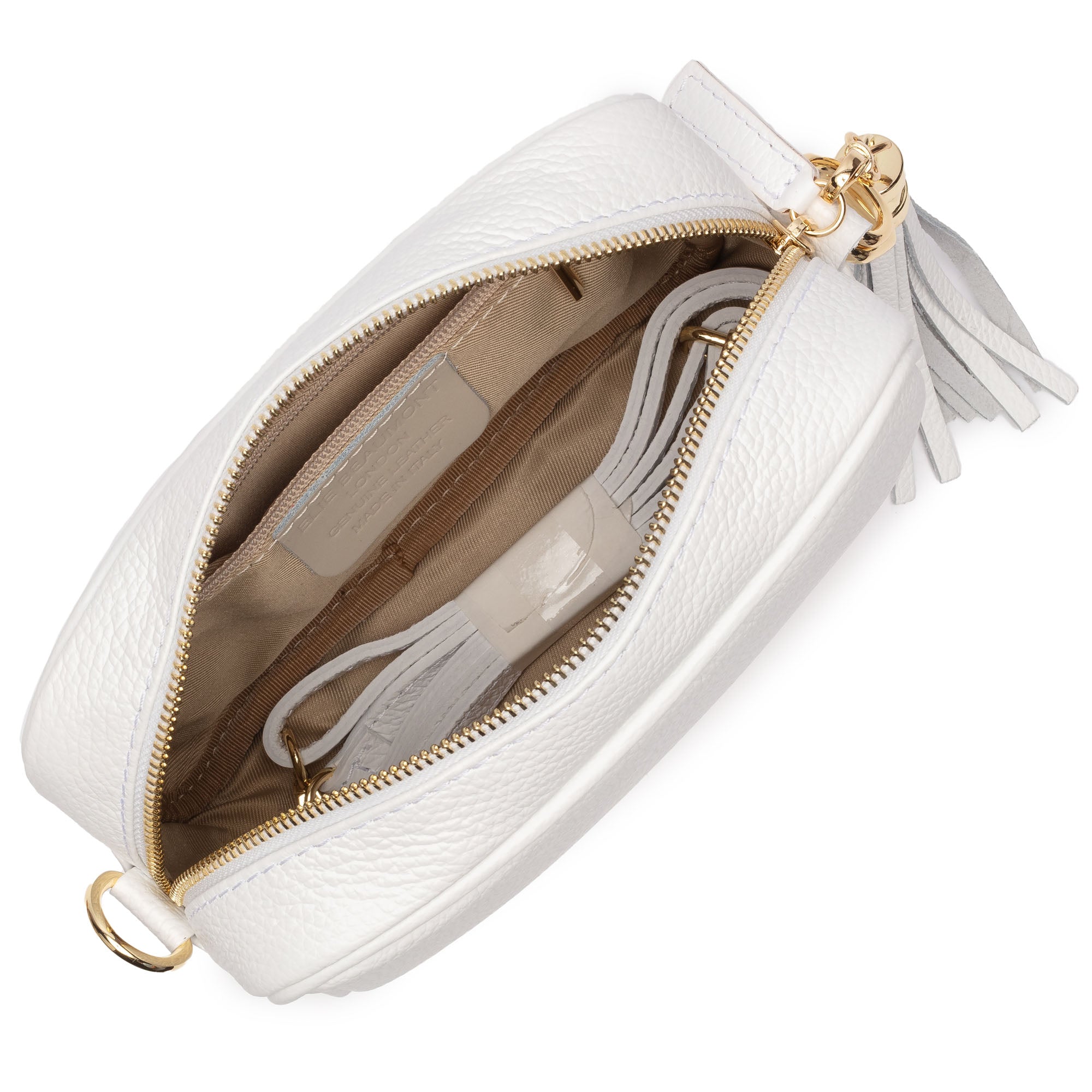 CROSSBODY WEISS (MARINEBLAUER KUPFER RIEMEN)