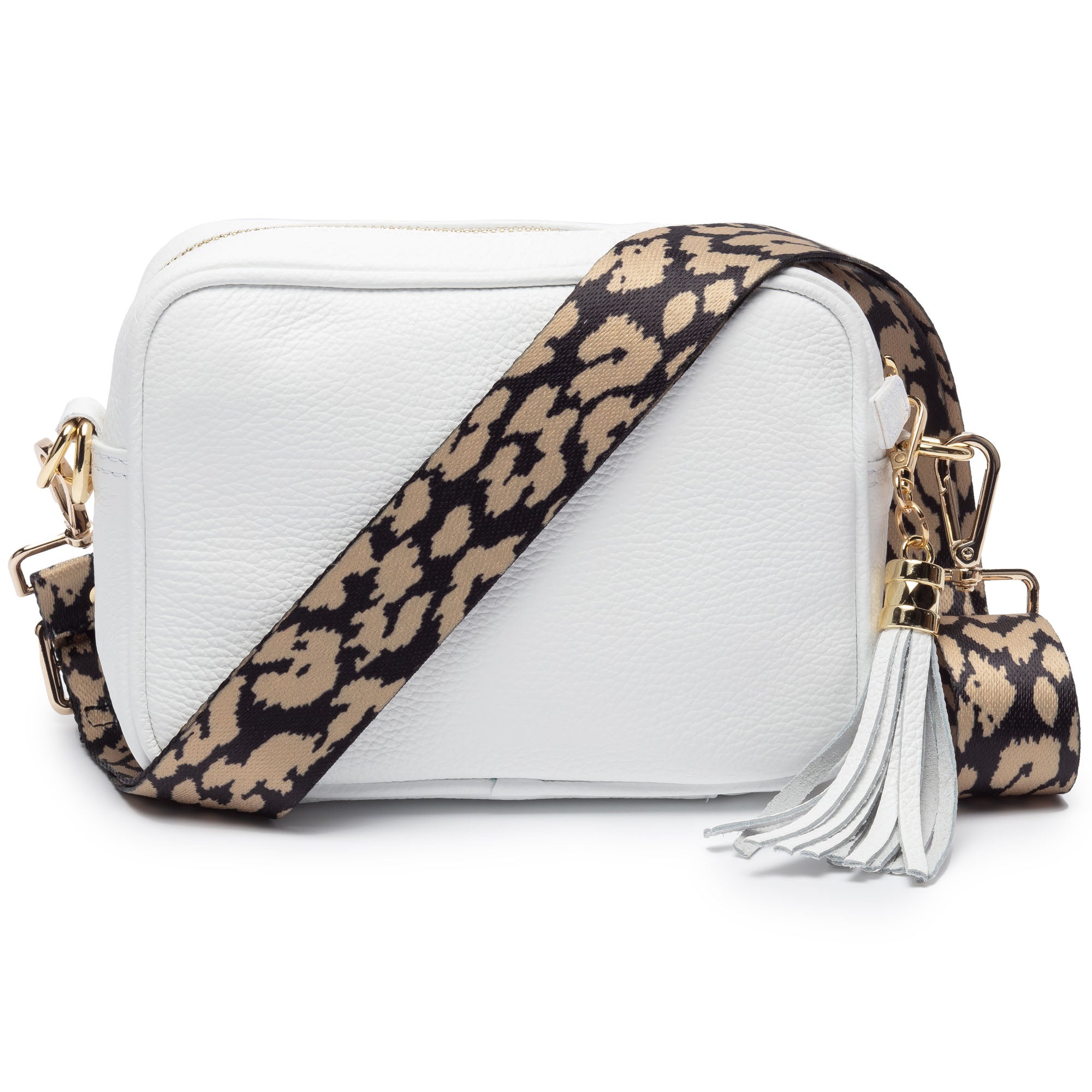 Crossbody White (Leopard strap)