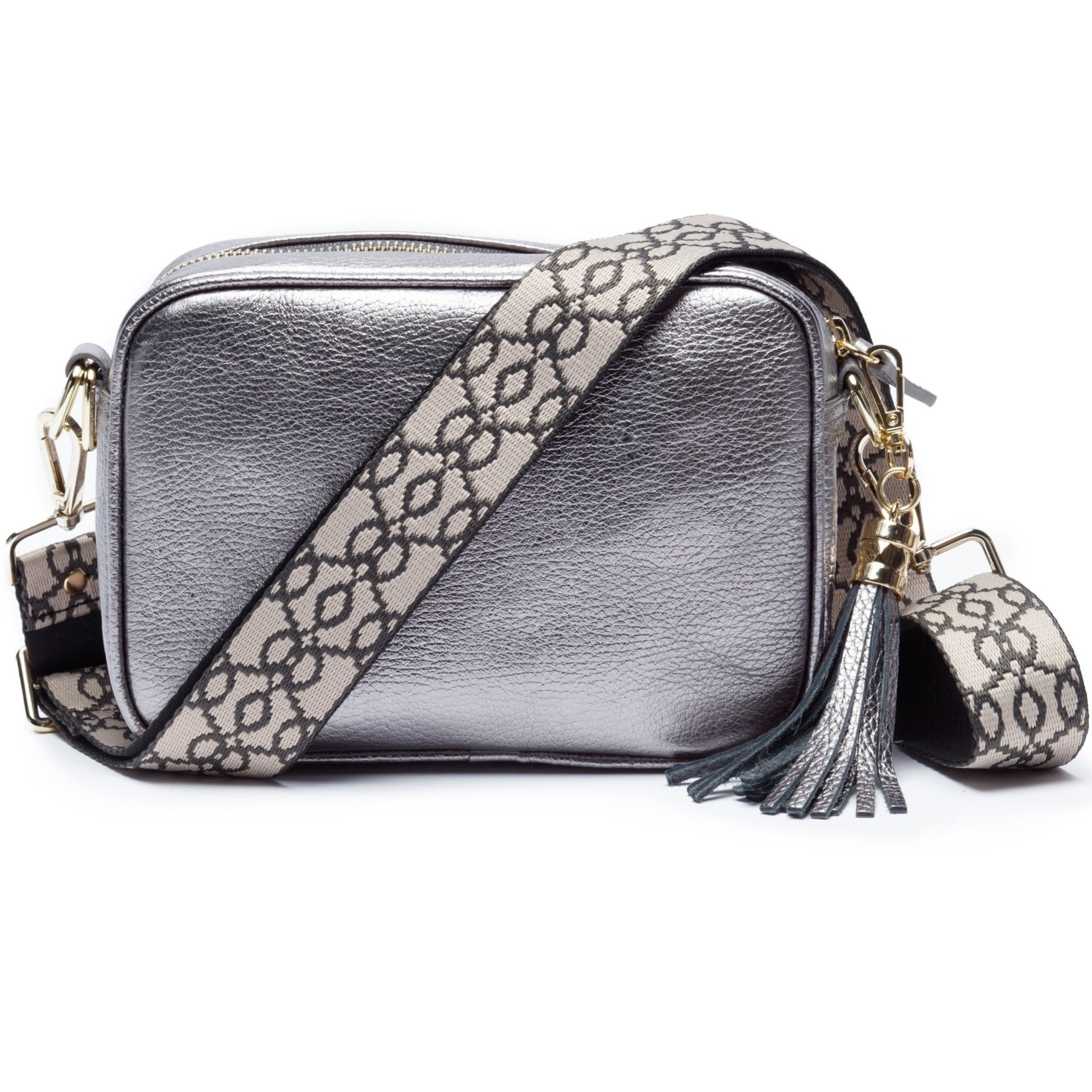 CROSSBODY METALLISCHES ZINN (BAROCK RIEMEN)