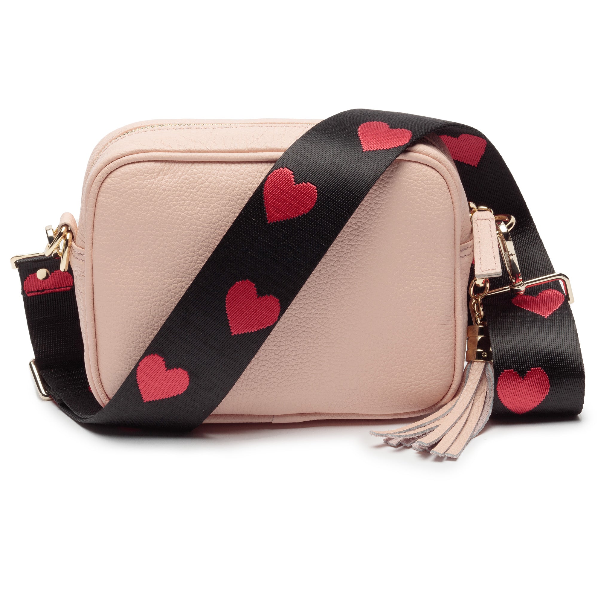 Crossbody Pink (Red Hearts strap)