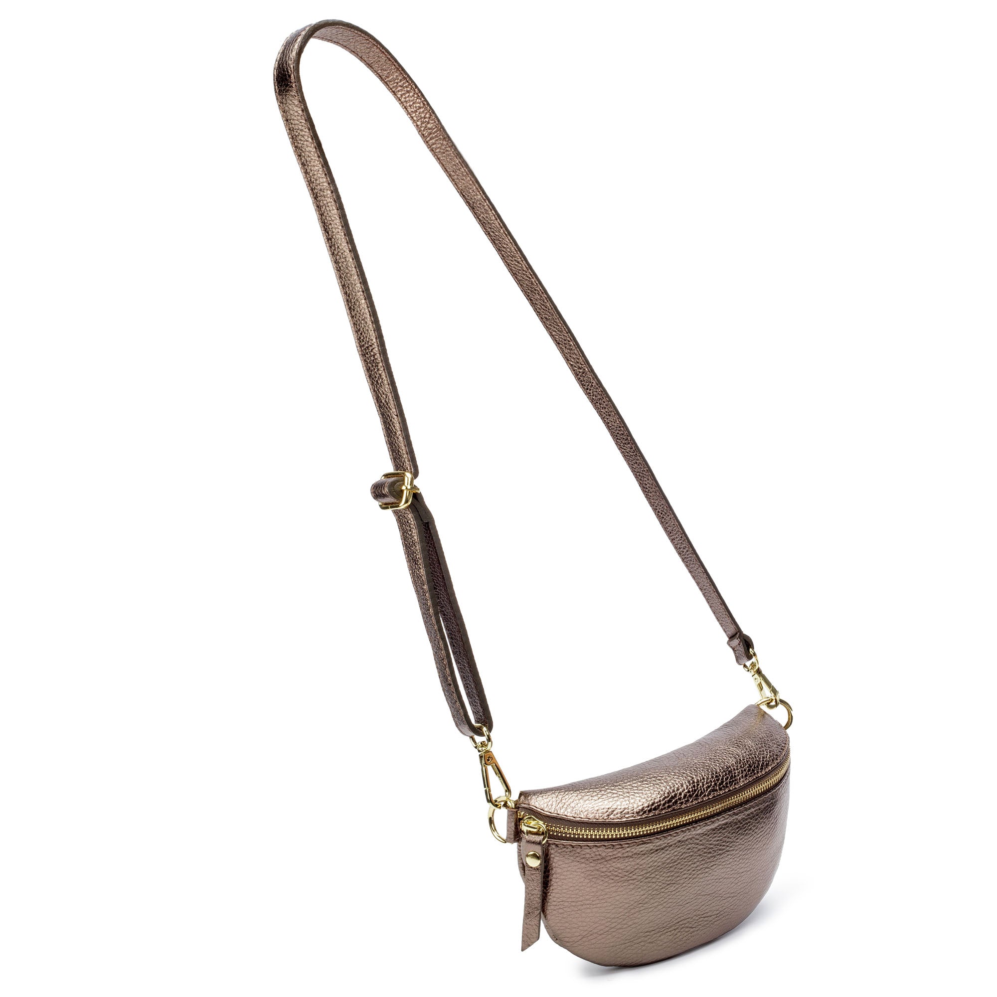 Sling Bag - Bronze with Black/Gold/White Strap