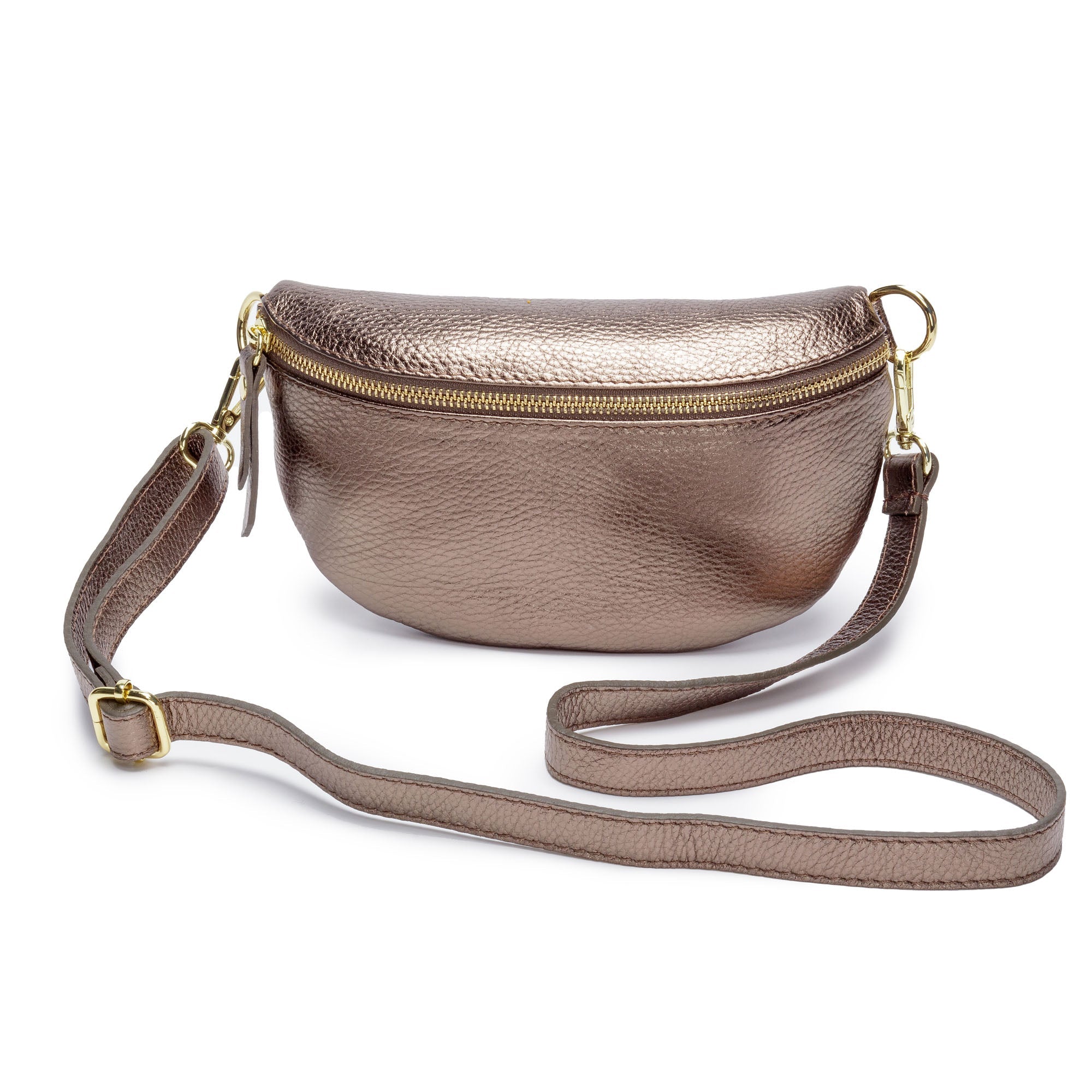 Sling Bag - Bronze with Black/Gold/White Strap