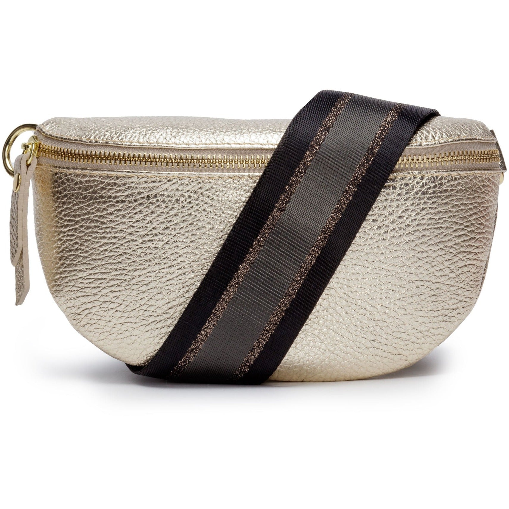 Sling Bag - Gold with Charcoal Strap