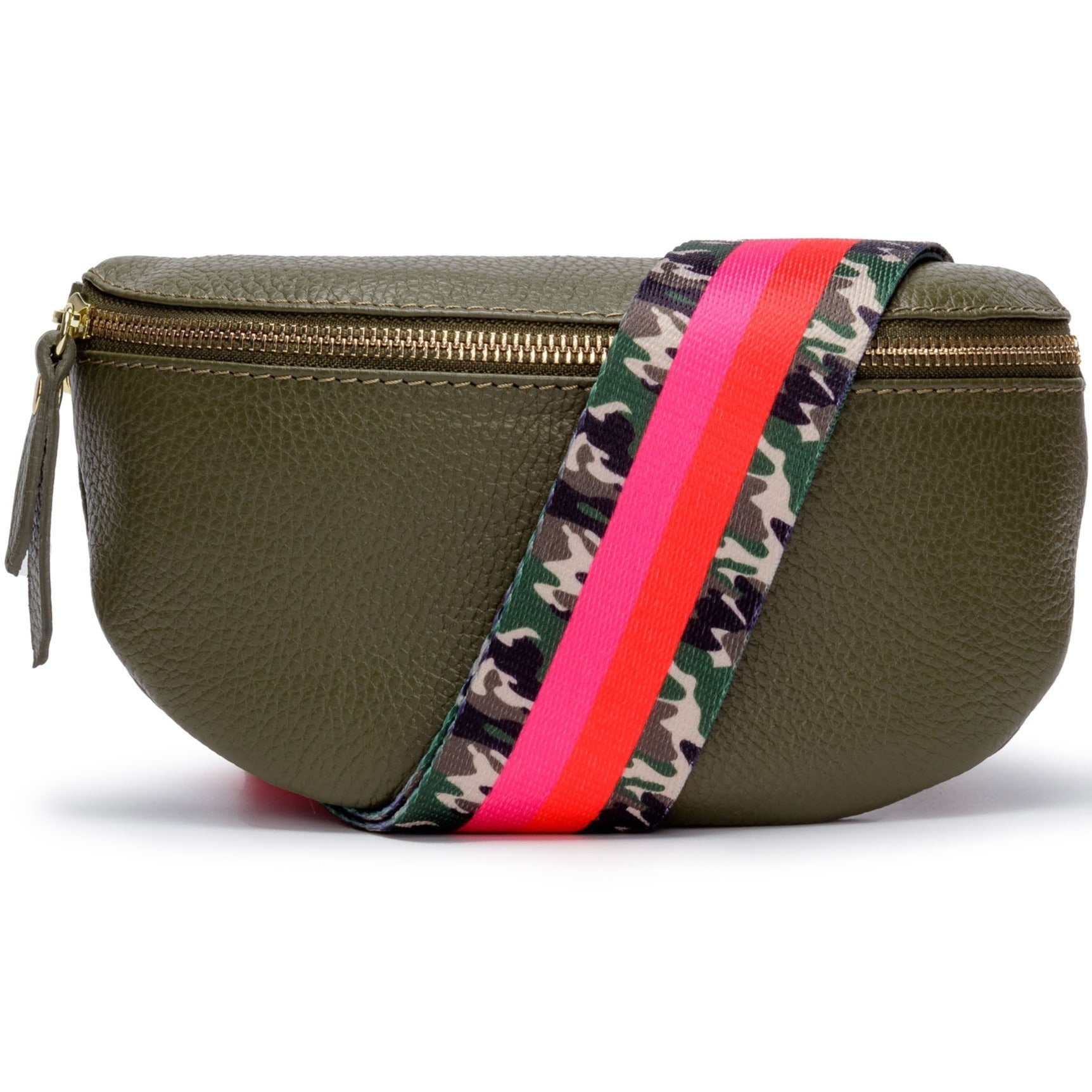 Sling Bag - Olive with Army Stripes Strap