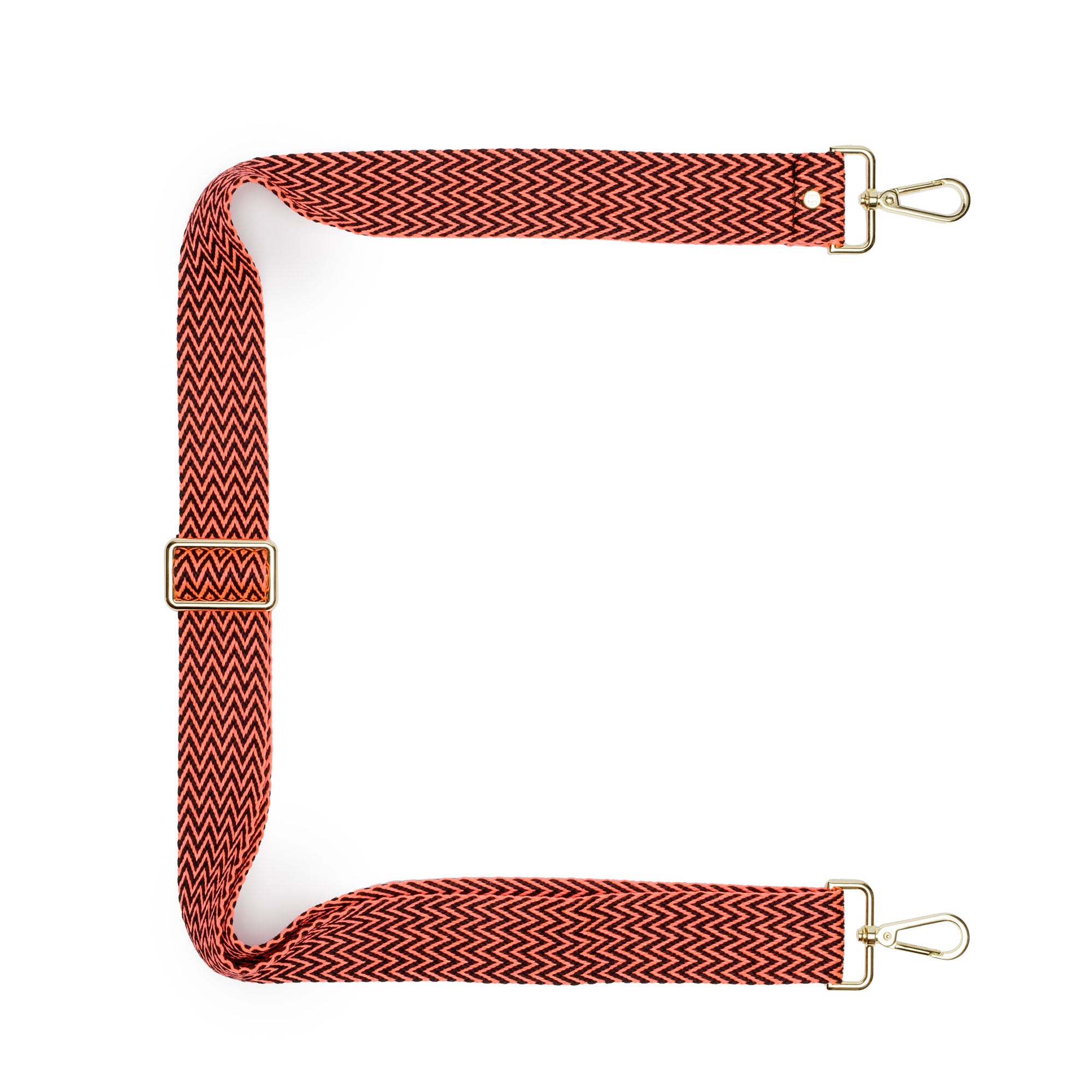 Crossbody strap - Orange Zigzag