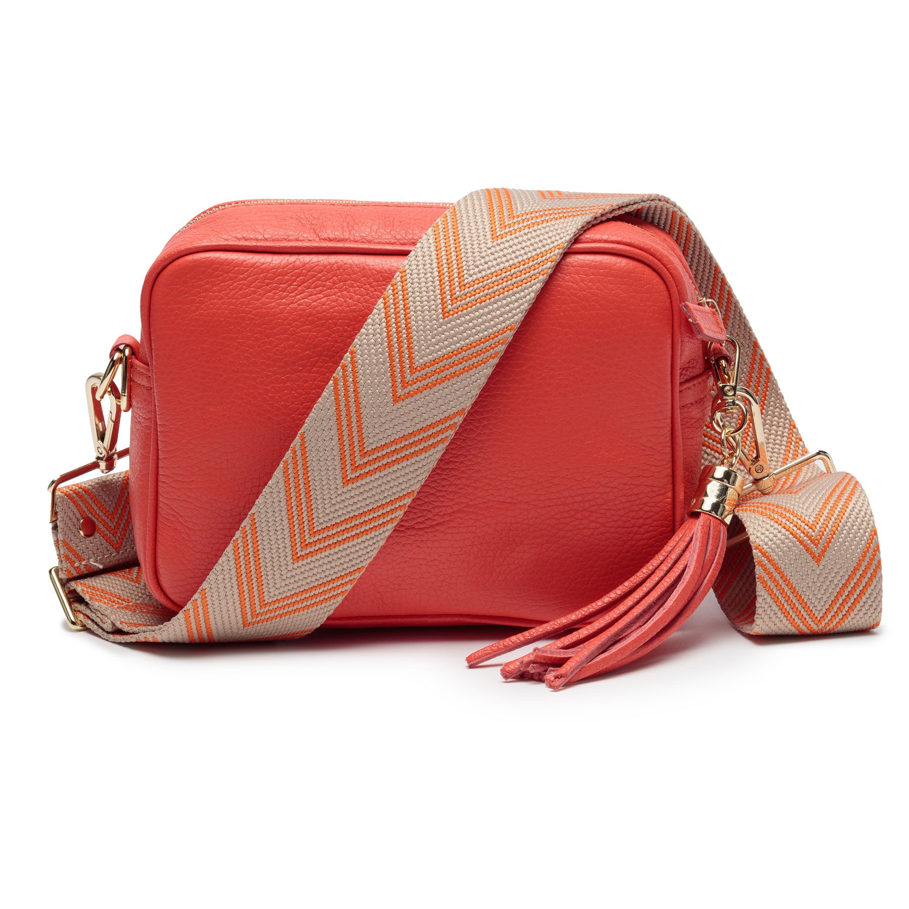 Crossbody Riemen - Tangerine Chevron