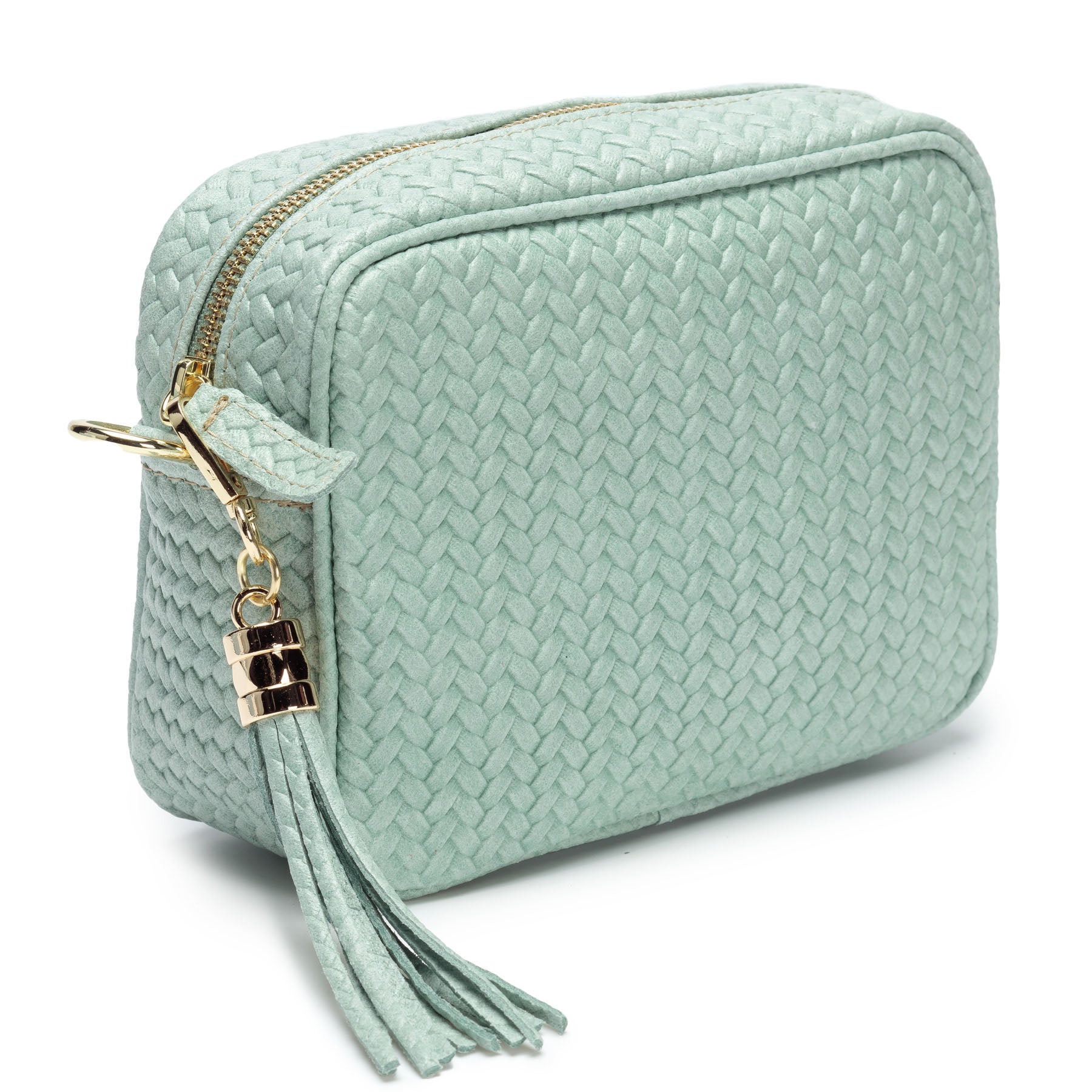 GEWEBTE CROSSBODY AQUA (RUBIN-HUNDEZAHNRIEMEN)