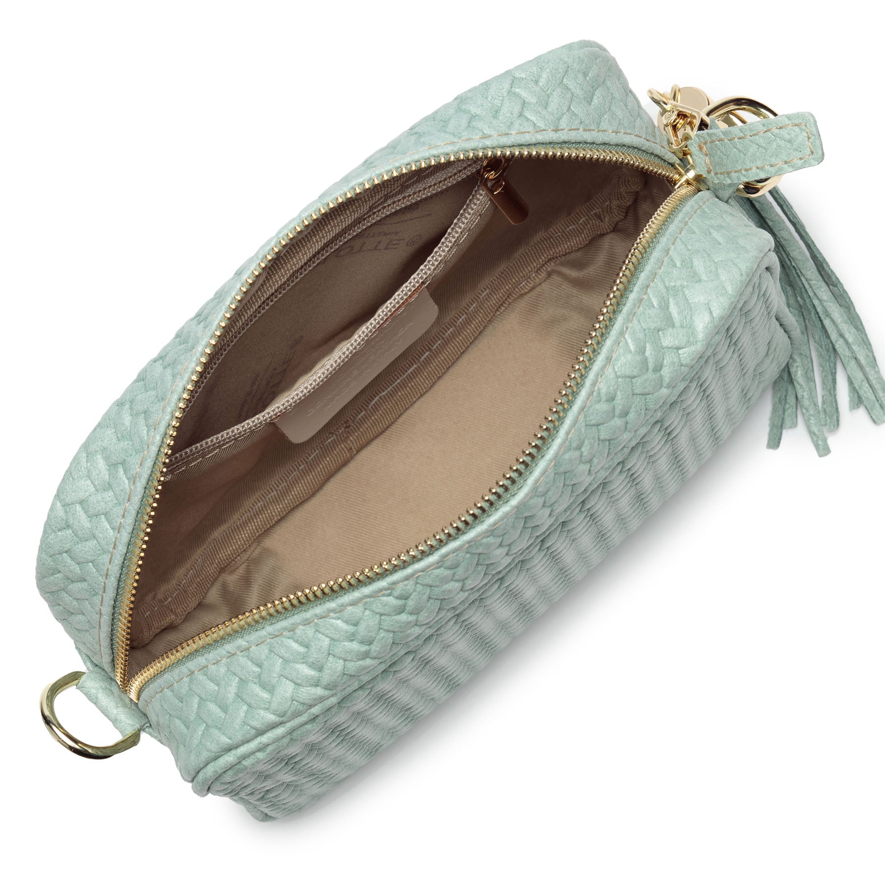 GEWEBTE CROSSBODY AQUA (RUBIN-HUNDEZAHNRIEMEN)