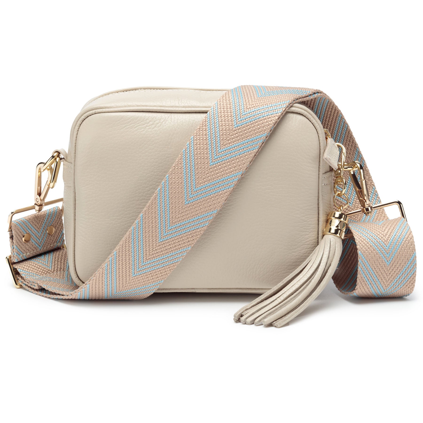 Crossbody Stone (Sky blue Chevron )