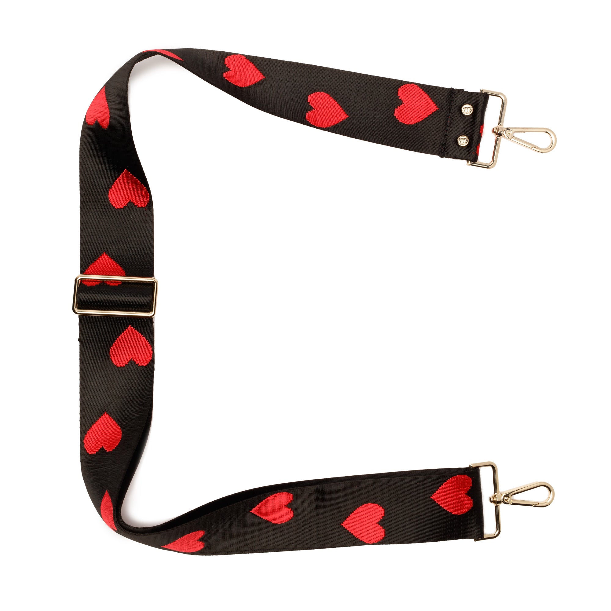 CROSSBODY RIEMEN - RED HEARTS