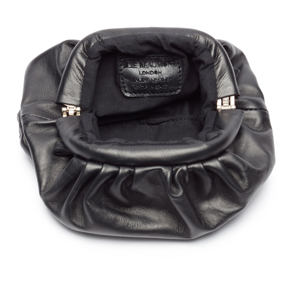 Cloud Bag Black (Silver Chevron strap)