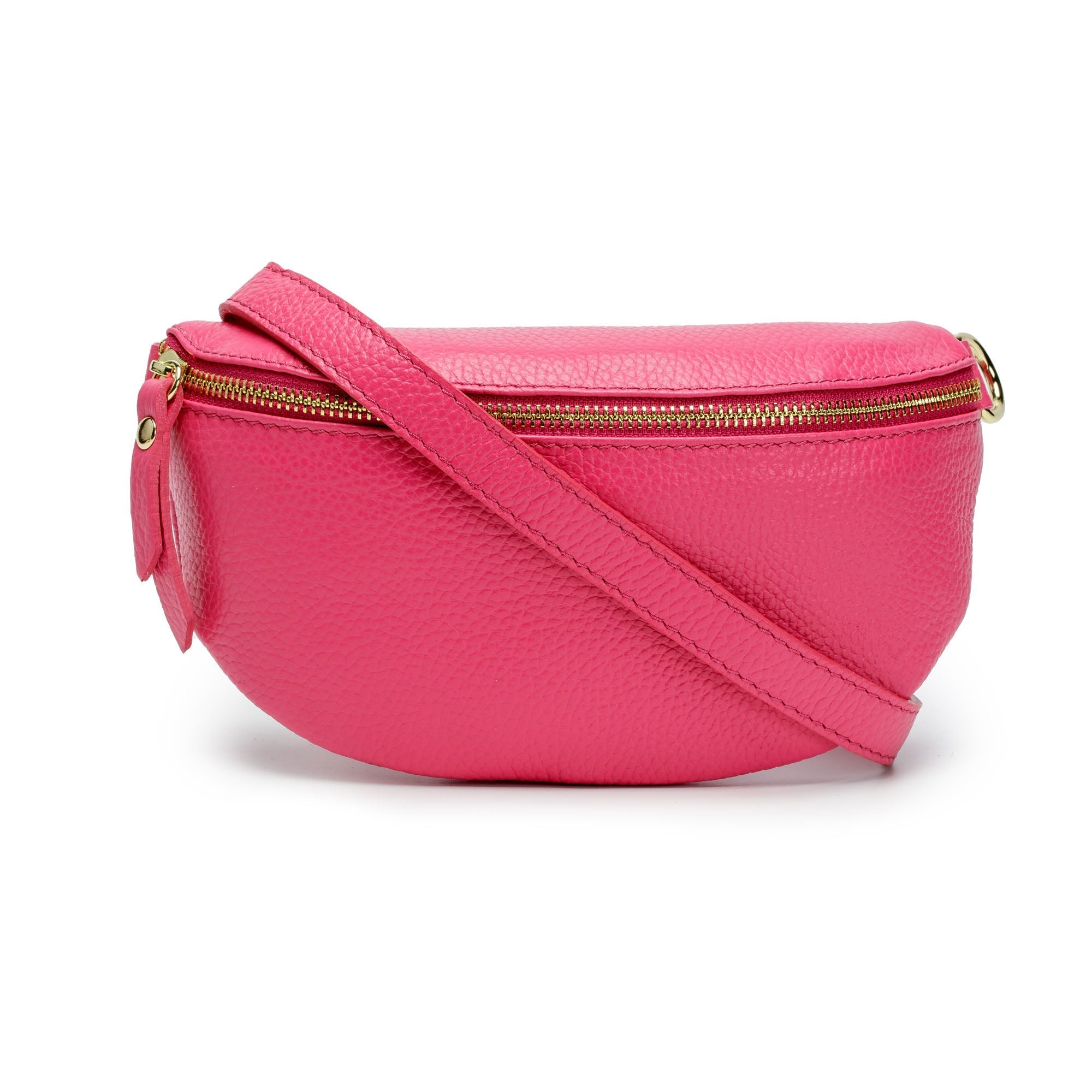 Sling Bag - Cerise (Peacock Strap)