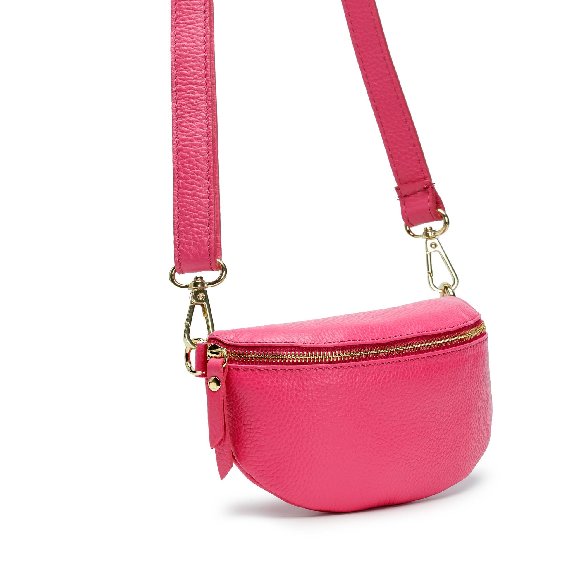 Sling Bag - Cerise (Peacock Strap)