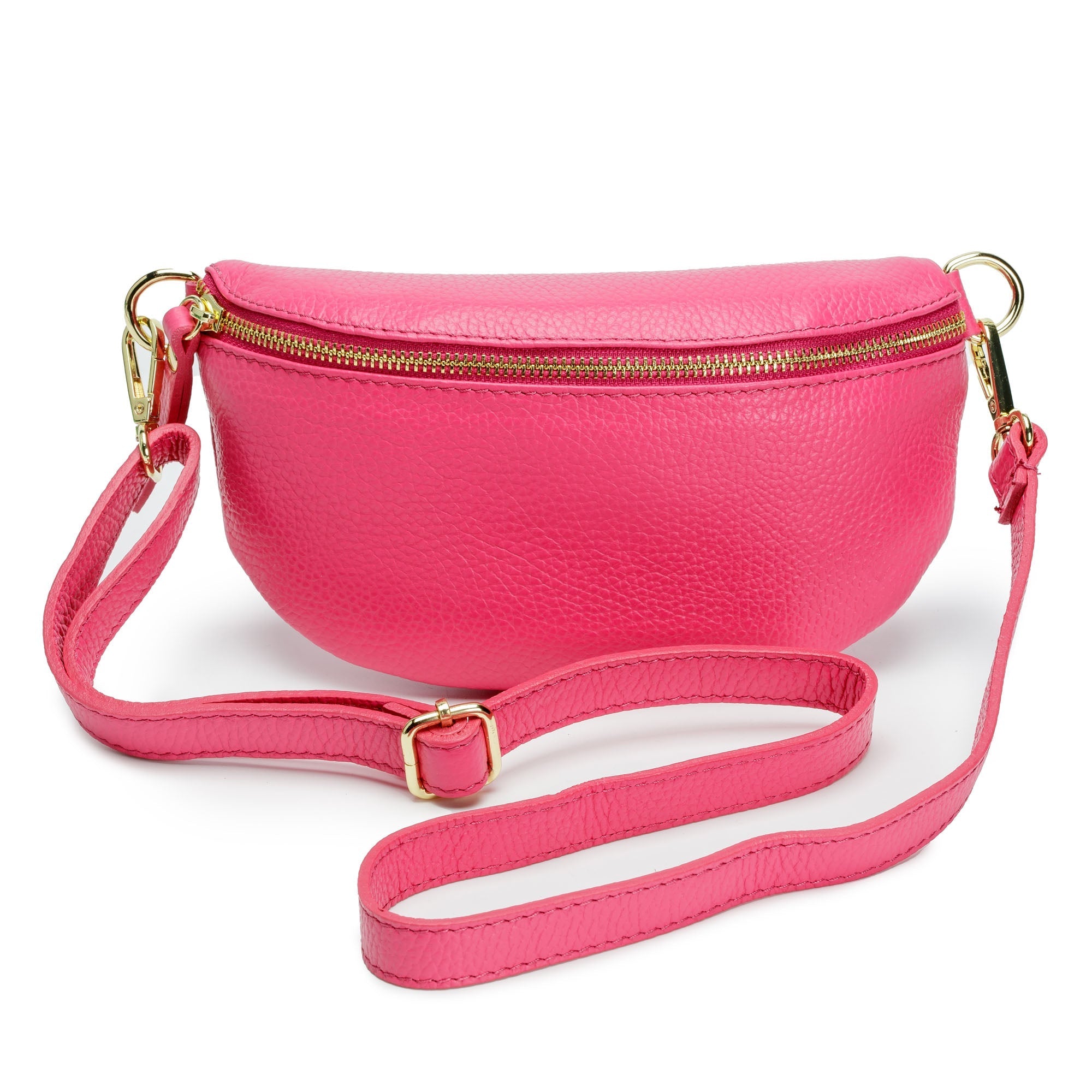 Sling Bag - Cerise (Peacock Strap)