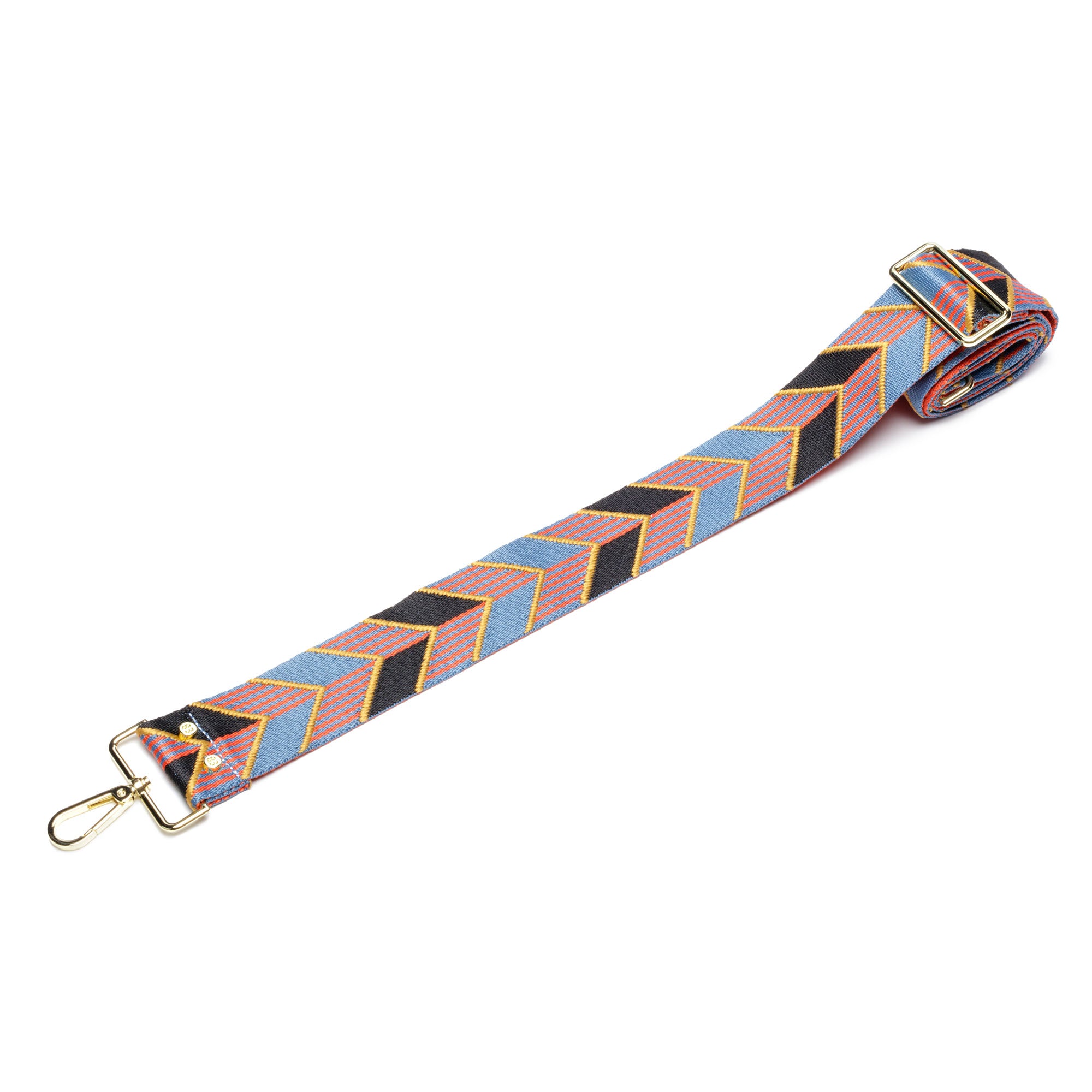 Crossbody strap - Black/Blue Arrows