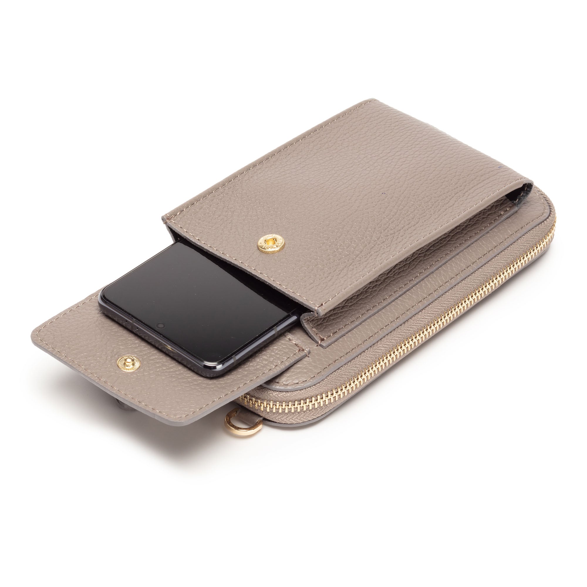 Phonebag Grey (Orange/Black strap)